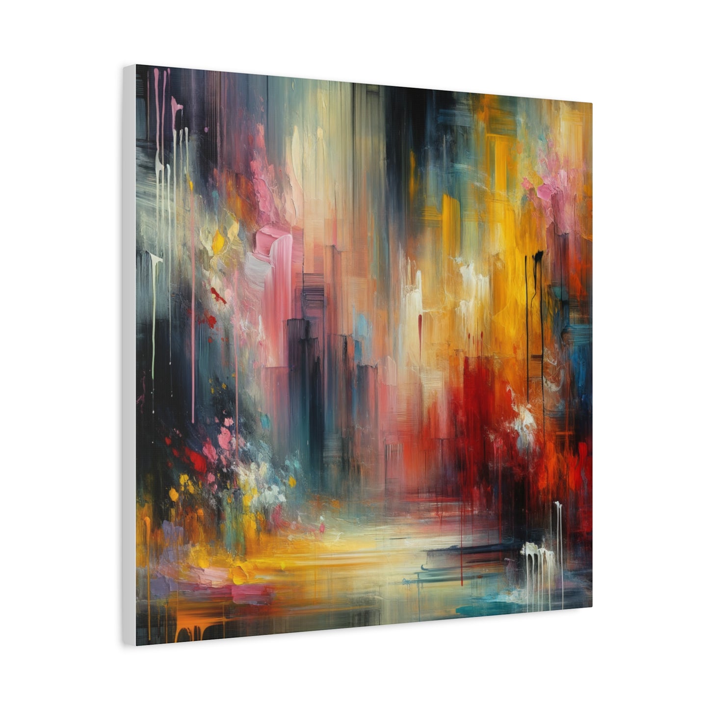 Abstract Brushstrokes - Matte Canvas, Stretched, 1.25"