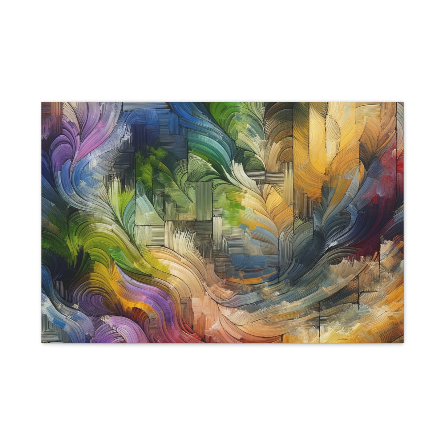 Colorful Abstract Swirls - Matte Canvas, Stretched, 1.25"