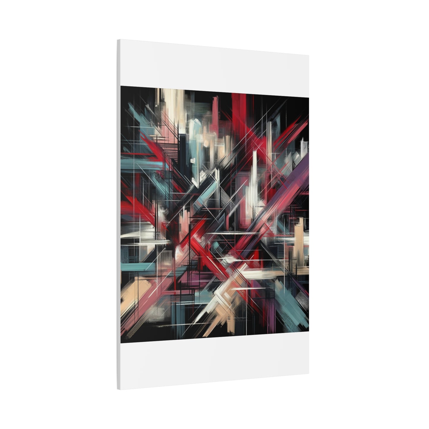 Abstract Geometric Matte Canvas, Stretched, 1.25"