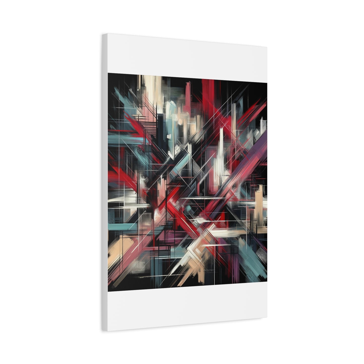 Abstract Geometric Matte Canvas, Stretched, 1.25"