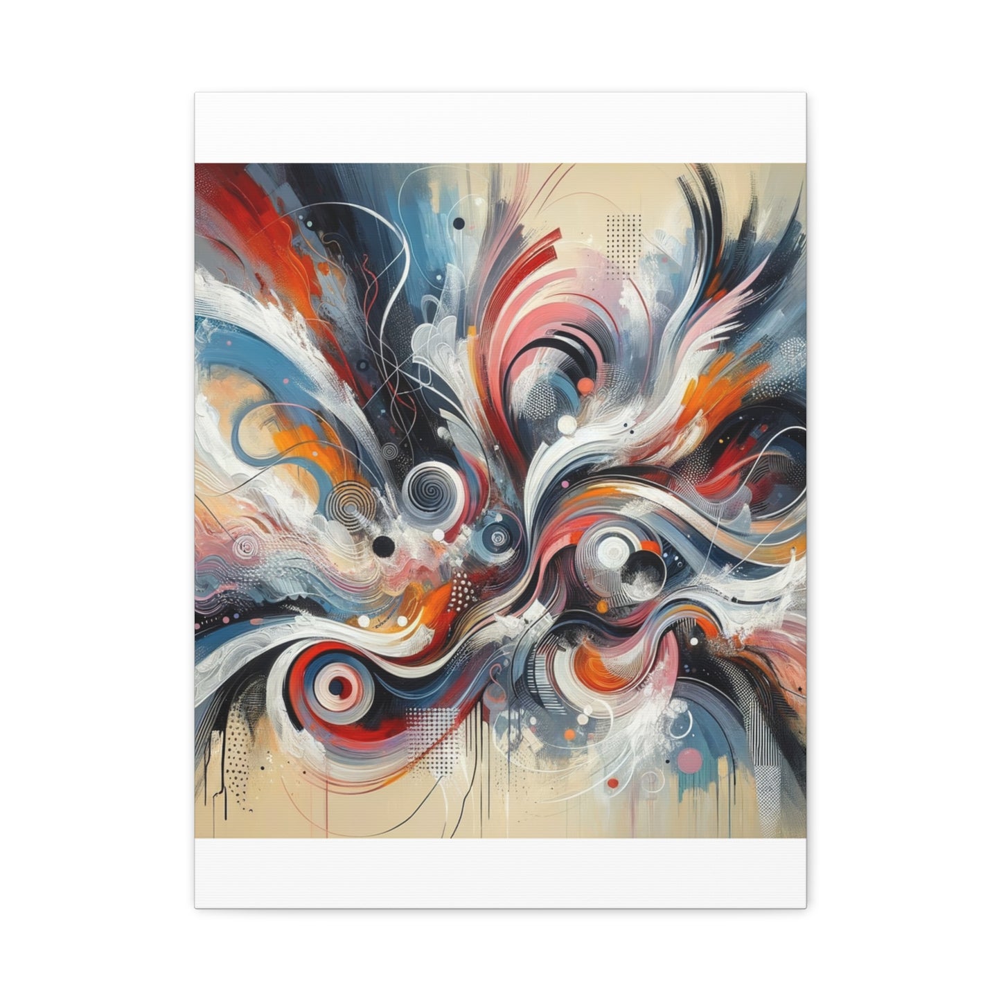 Abstract Swirl Matte Canvas, Stretched, 1.25"