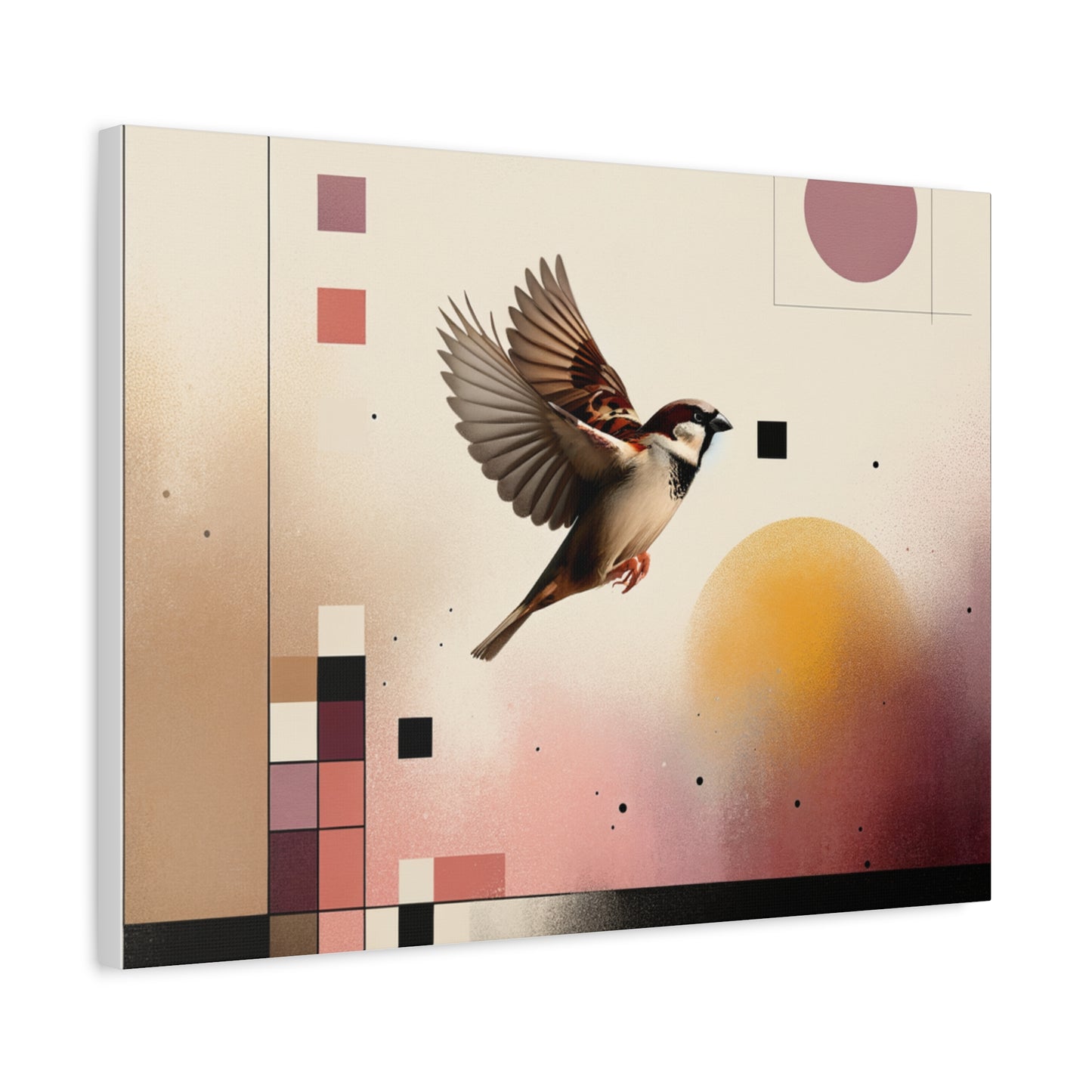 Sparrow Flight - Matte Canvas, Stretched, 1.25"