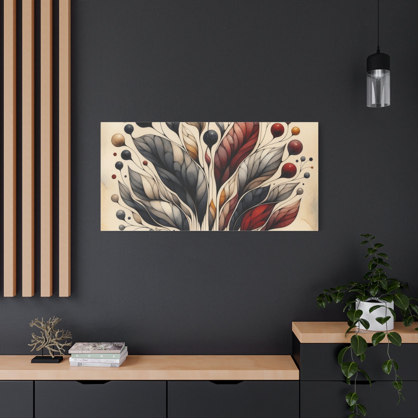 Abstract Floral Art - Matte Canvas, Stretched, 1.25"