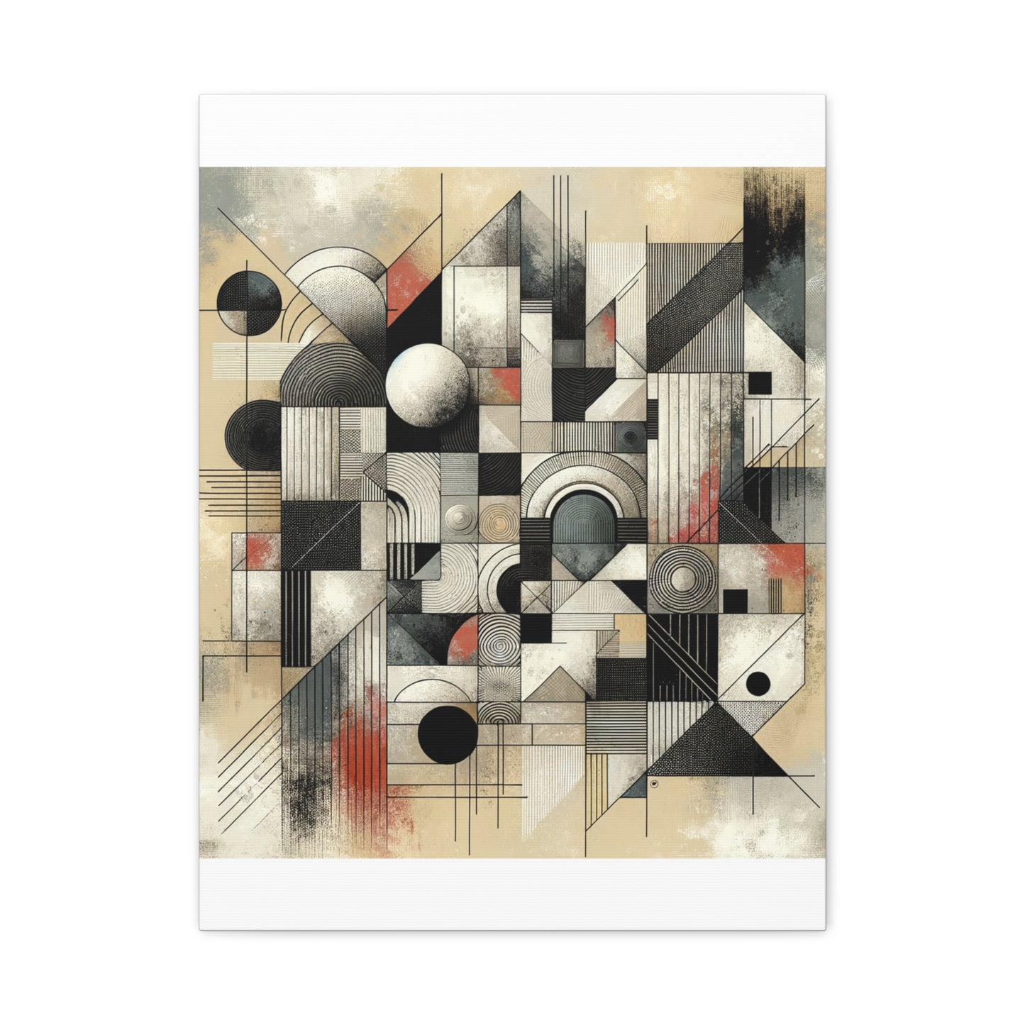 Abstract Geometry Matte Canvas, Stretched, 1.25"