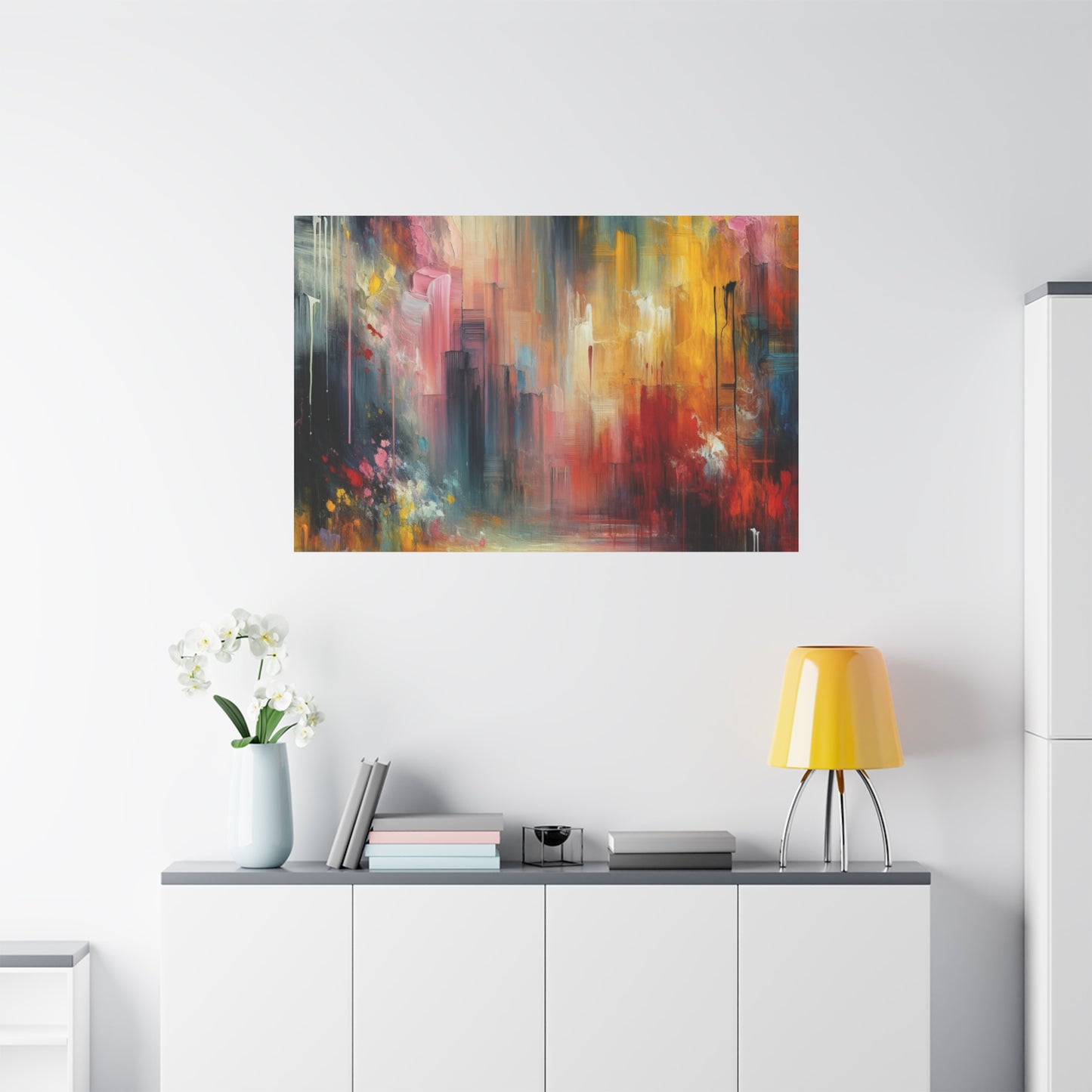 Abstract Brushstrokes - Matte Canvas, Stretched, 1.25"