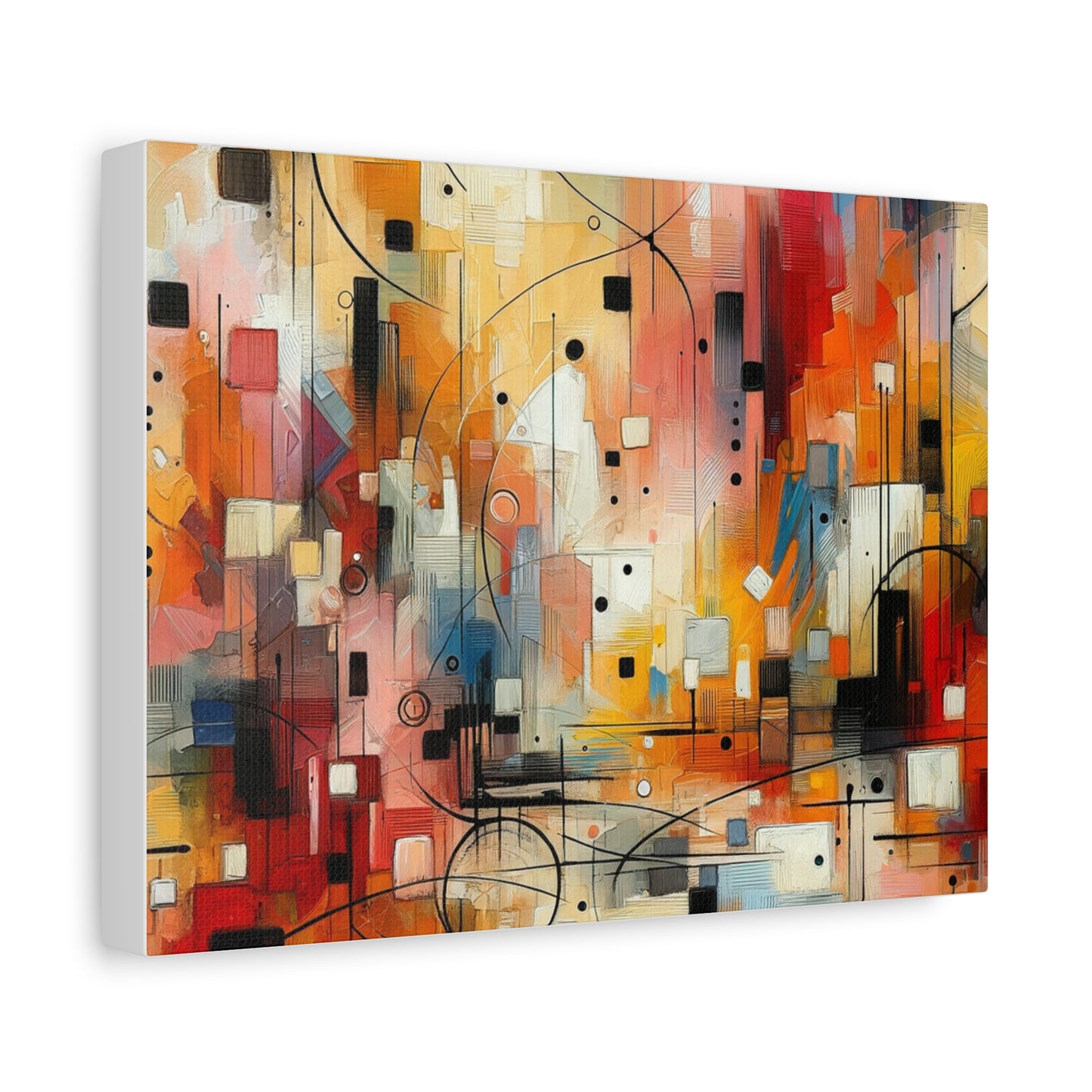 Abstract Geo Art - Matte Canvas, Stretched, 1.25"