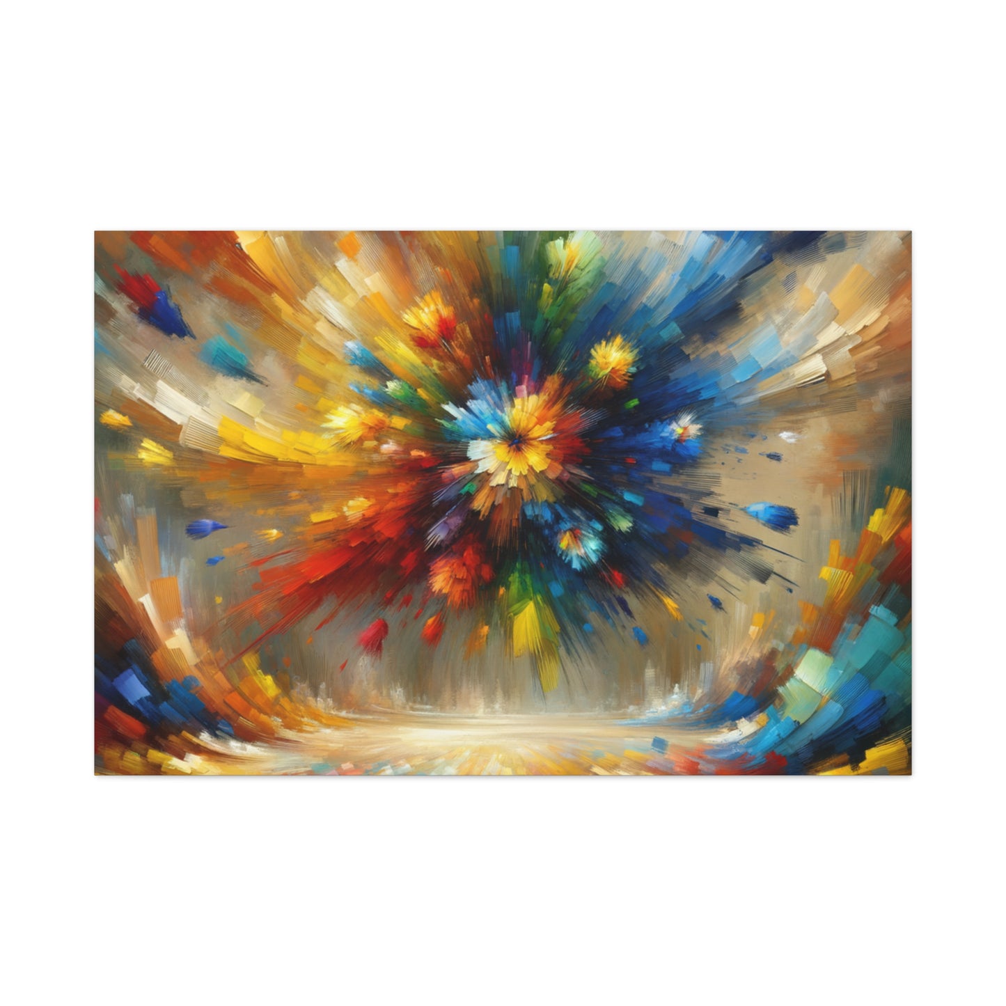 Abstract Burst of Colors - Matte Canvas, Stretched, 1.25"