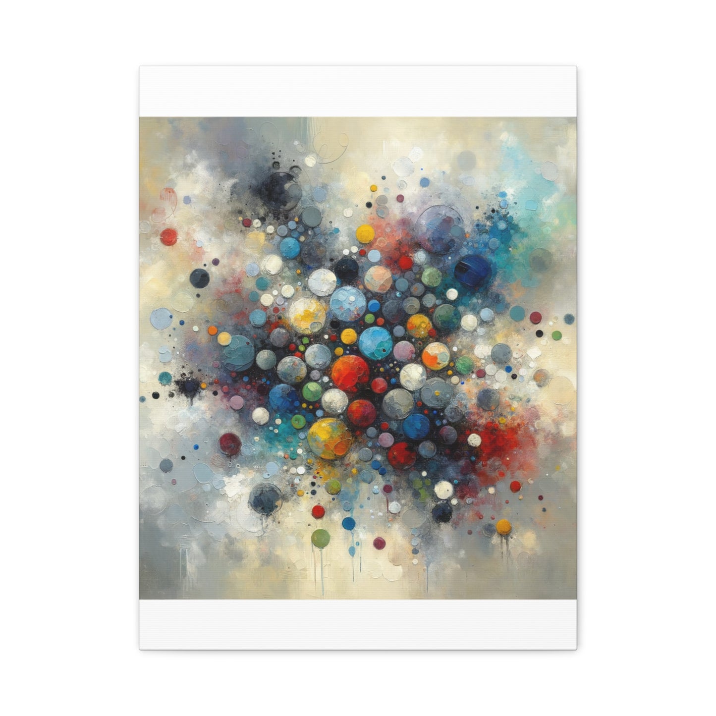 Vibrant Abstract Circles - Matte Canvas, Stretched, 1.25"