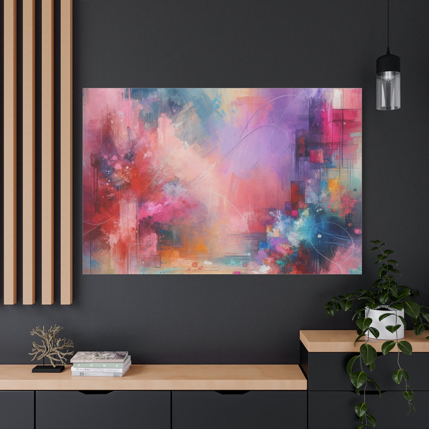 Abstract Color Symphony - Matte Canvas, Stretched, 1.25"