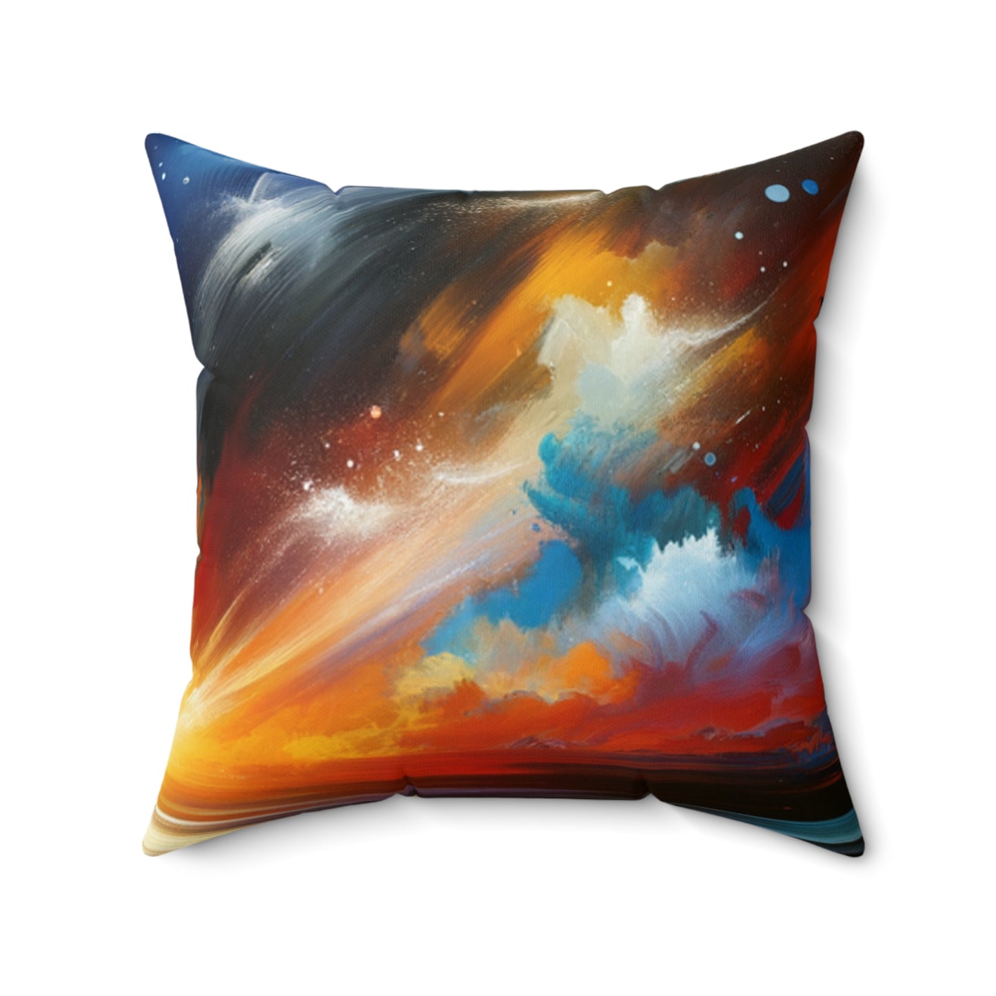 Cosmic Sunset Spun Polyester Square Pillow