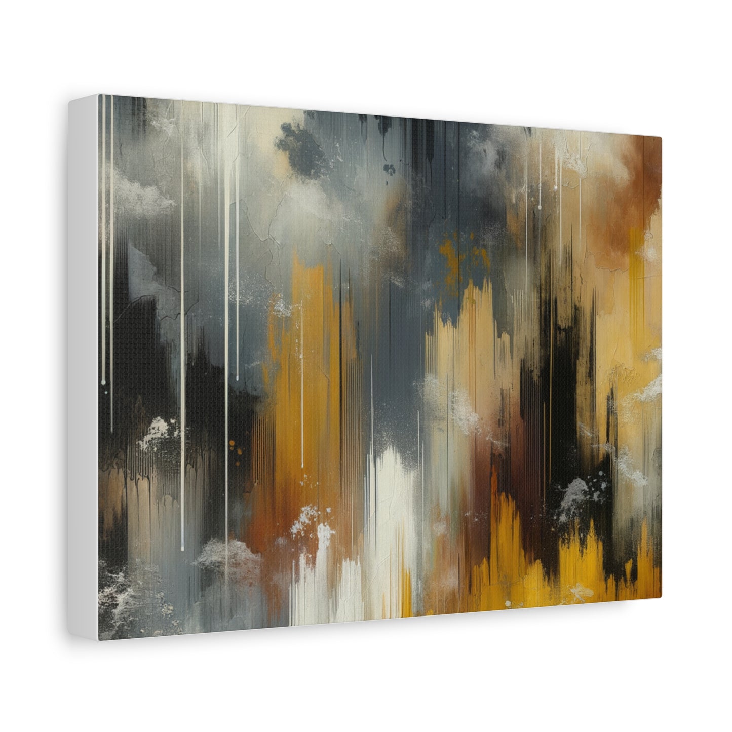 Abstract Drizzle - Matte Canvas, Stretched, 1.25"