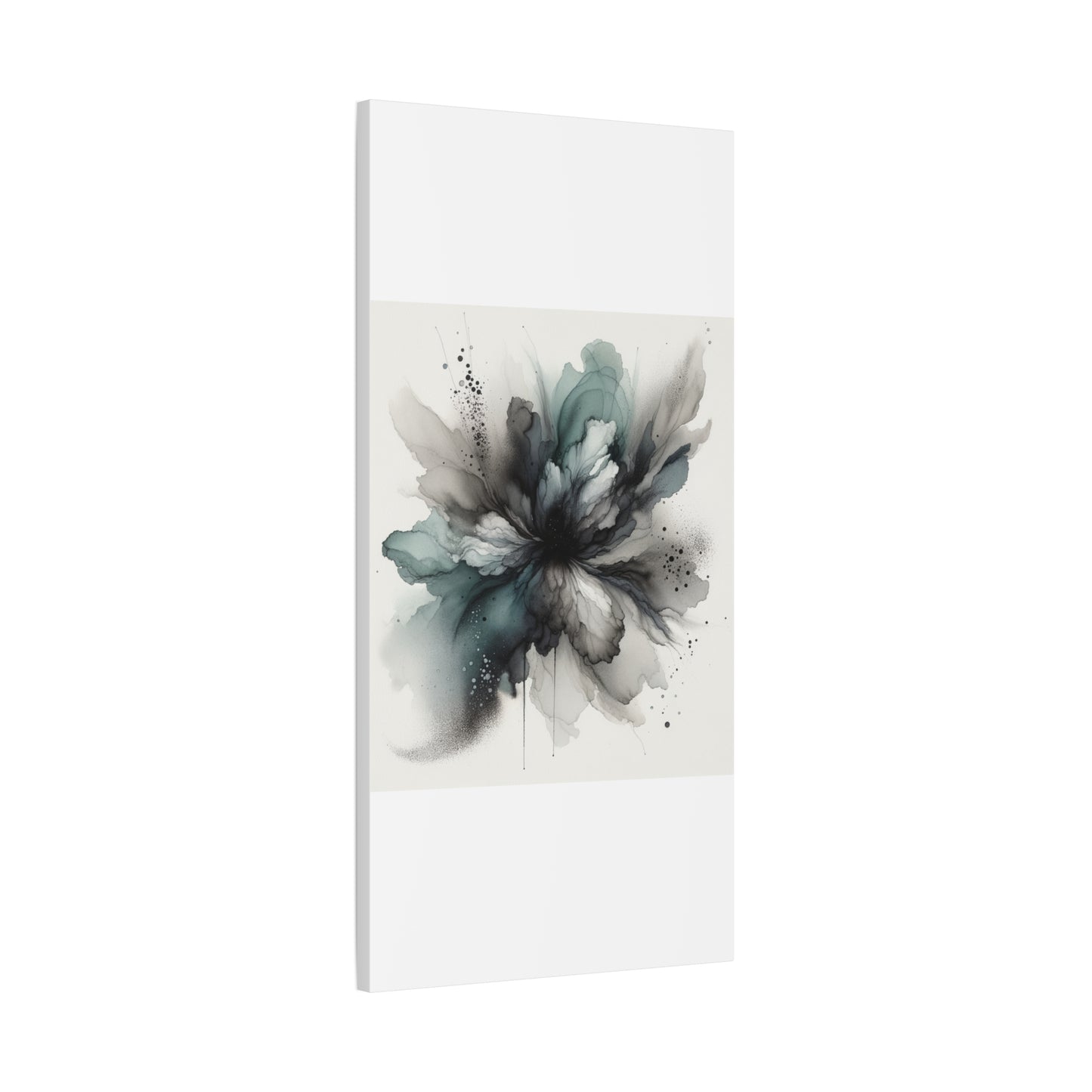 Abstract Ink Bloom - Matte Canvas, Stretched, 1.25"