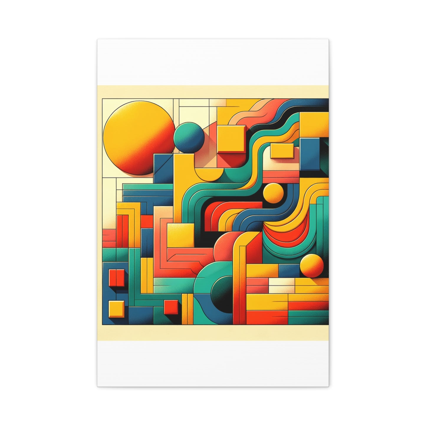 Abstract Geometric Design - Matte Canvas, Stretched, 1.25"