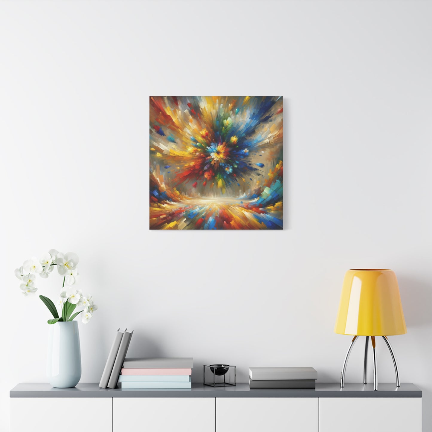 Abstract Burst of Colors - Matte Canvas, Stretched, 1.25"