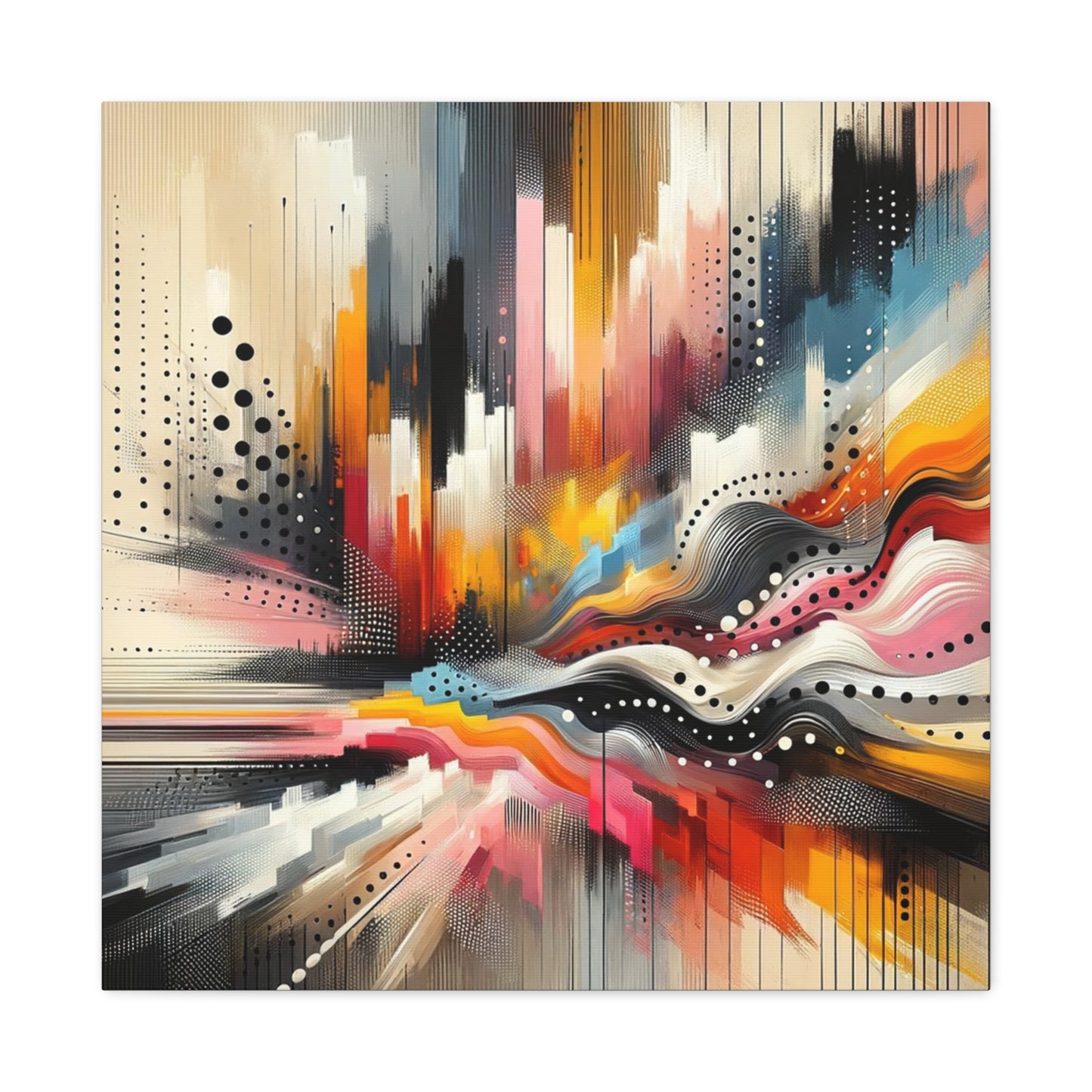 Abstract Color Symphony - Matte Canvas, Stretched, 1.25"