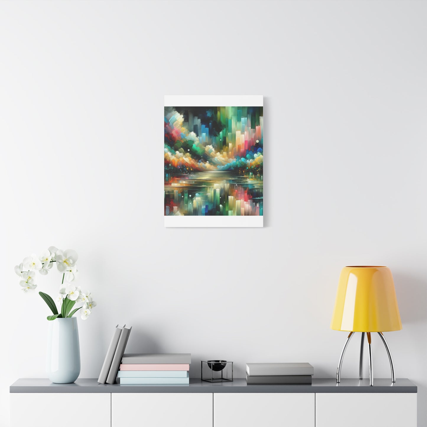 Colorful Abstract Skyline - Matte Canvas, Stretched, 1.25"