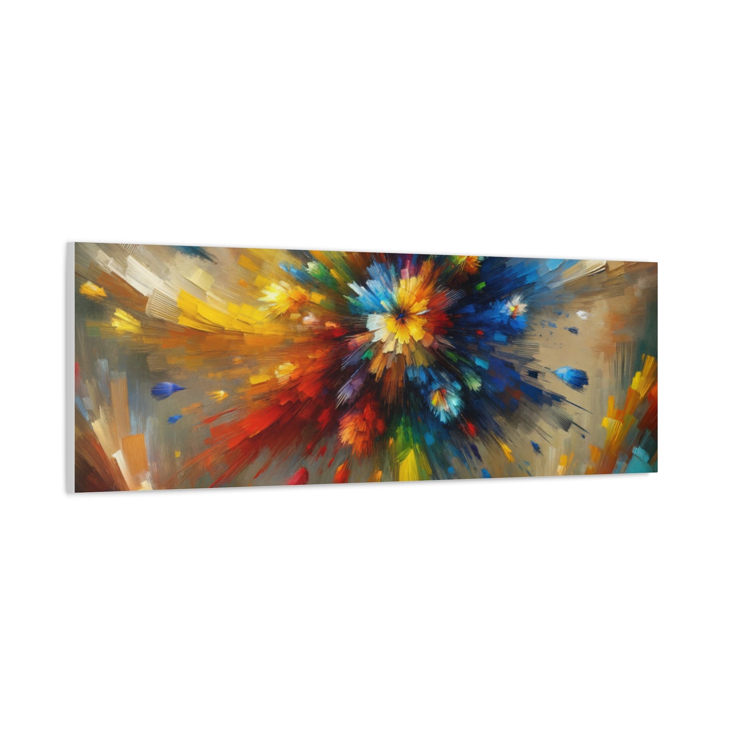 Abstract Burst of Colors - Matte Canvas, Stretched, 1.25"