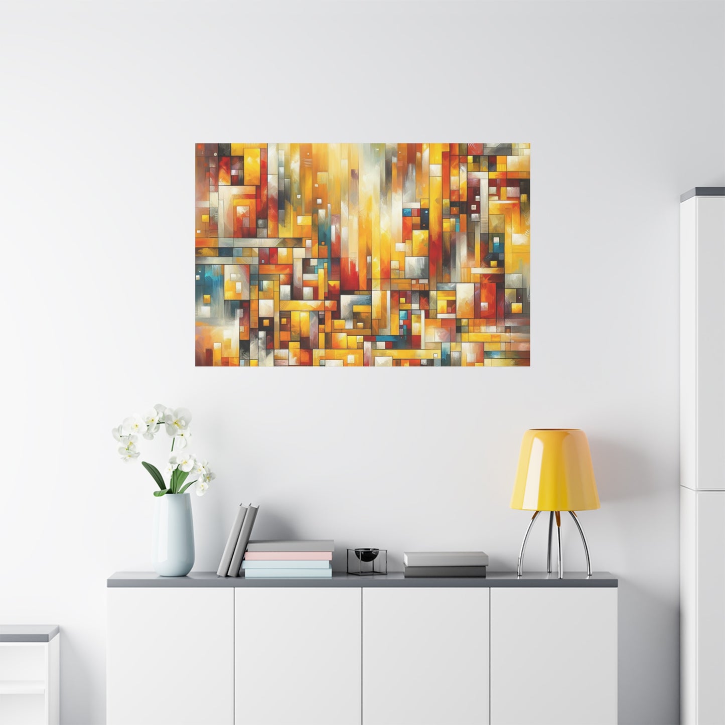 Abstract Geometric Burst - Matte Canvas, Stretched, 1.25"