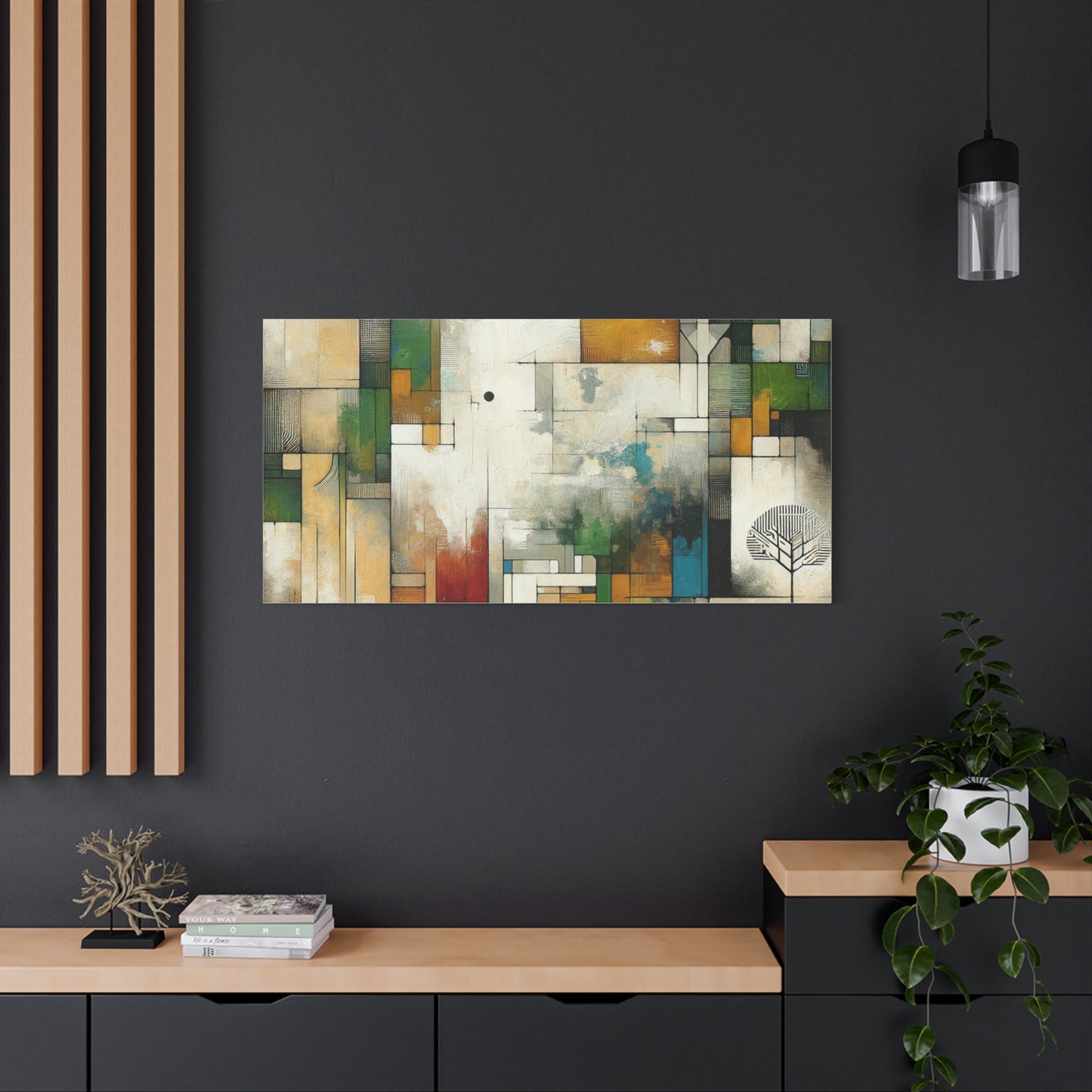 Abstract Geometric Art - Matte Canvas, Stretched, 1.25"