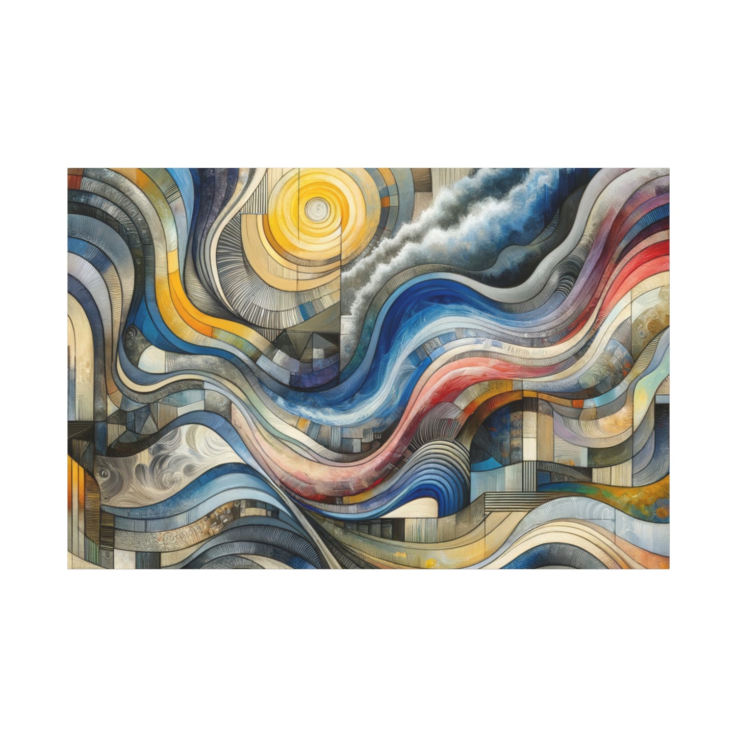 Abstract Waves - Matte Canvas, Stretched, 1.25"