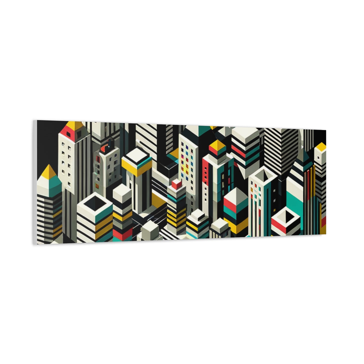 Cityscape Abstraction - Matte Canvas, Stretched, 1.25"