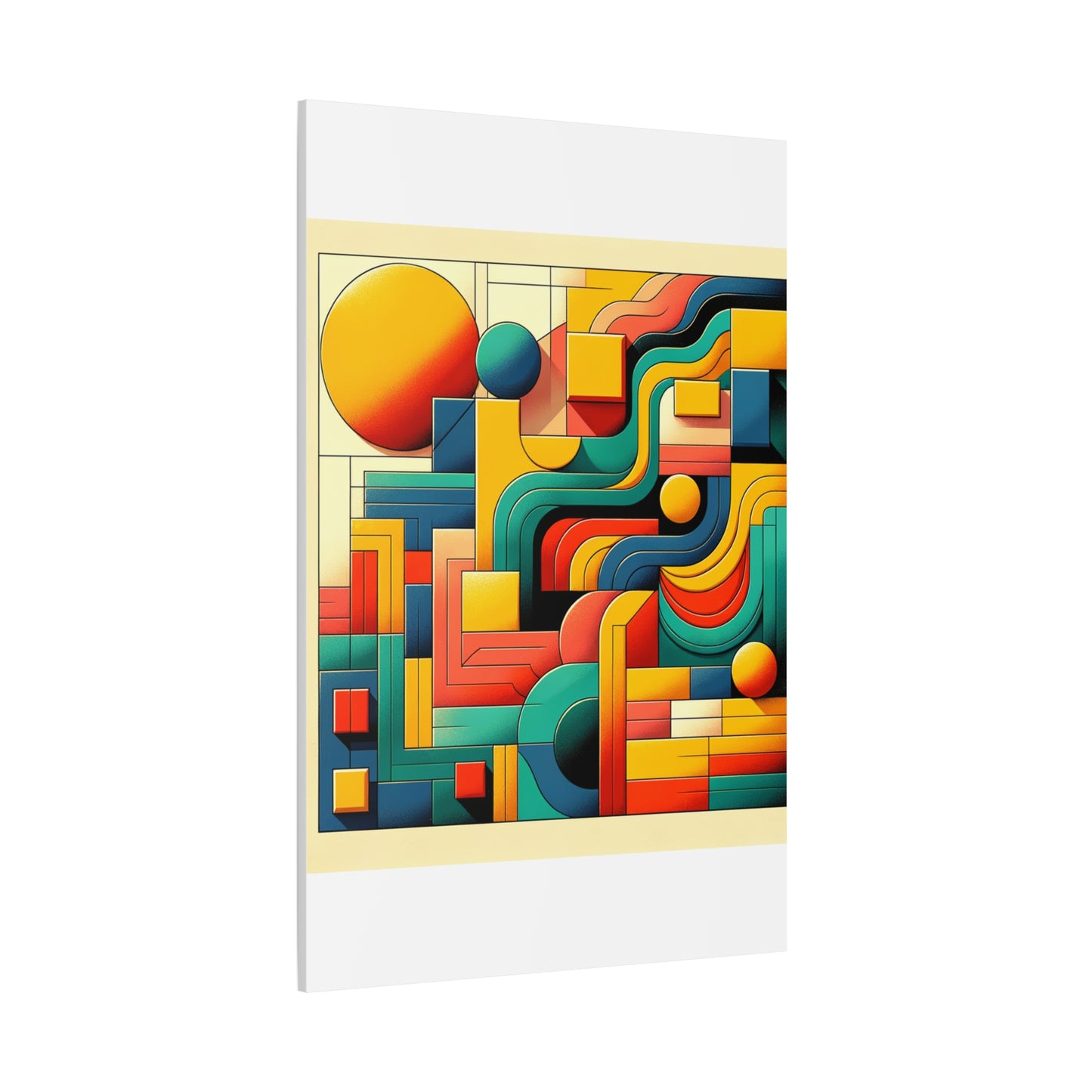 Abstract Geometric Design - Matte Canvas, Stretched, 1.25"