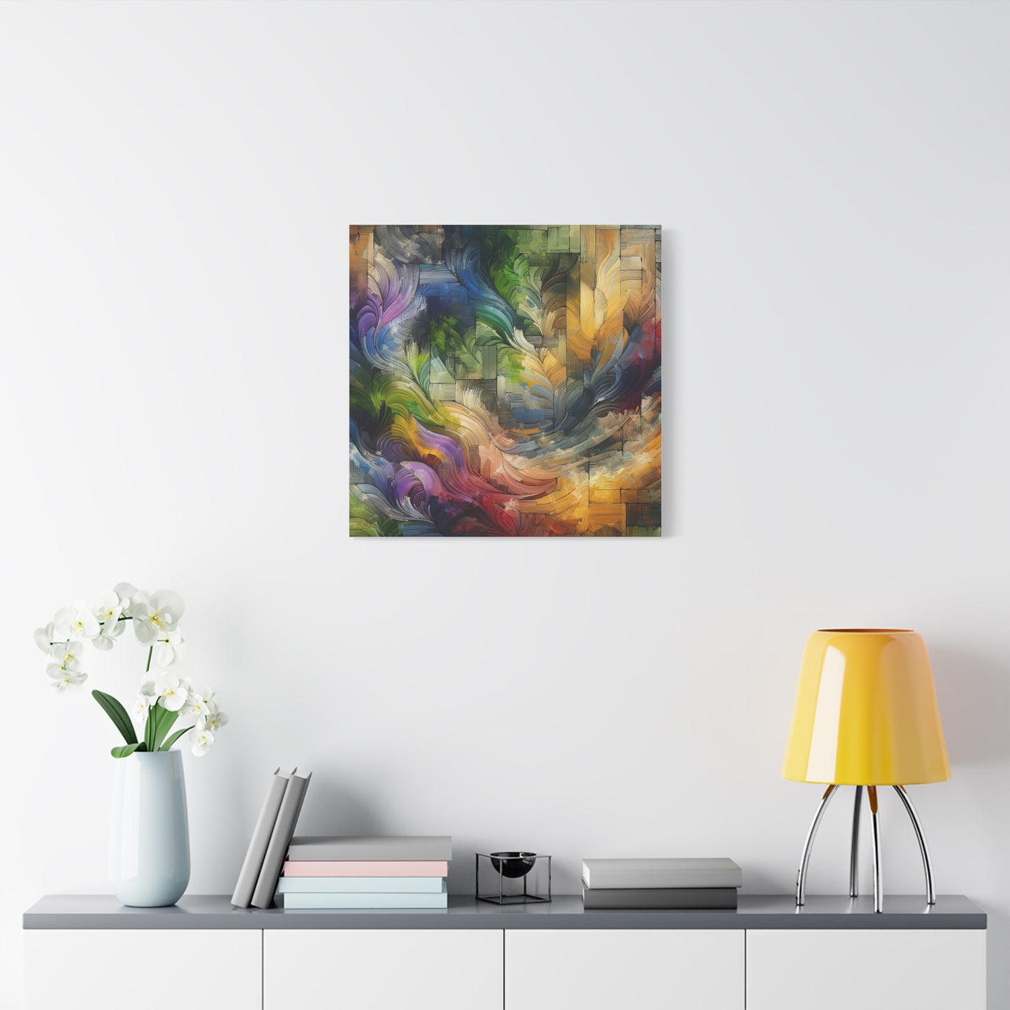 Colorful Abstract Swirls - Matte Canvas, Stretched, 1.25"