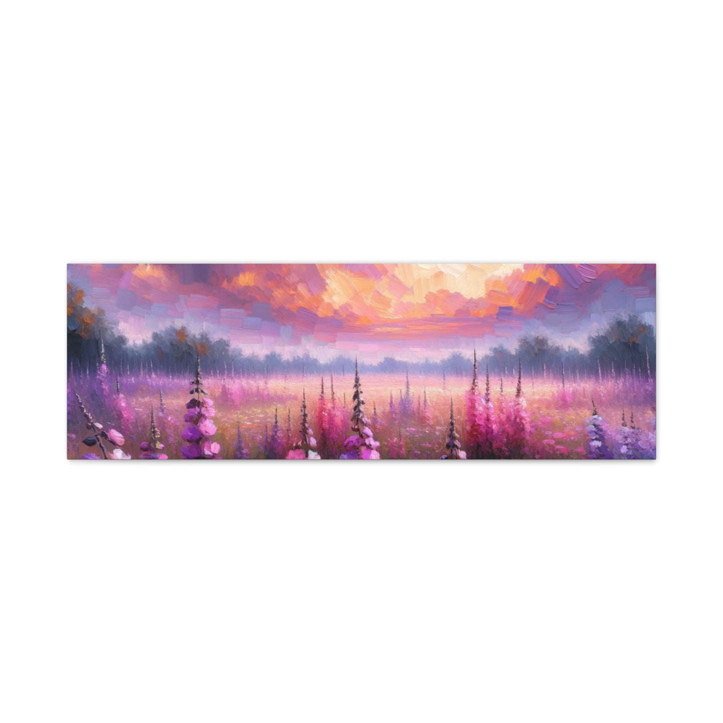 Floral Sunset Matte Canvas, Stretched, 1.25"