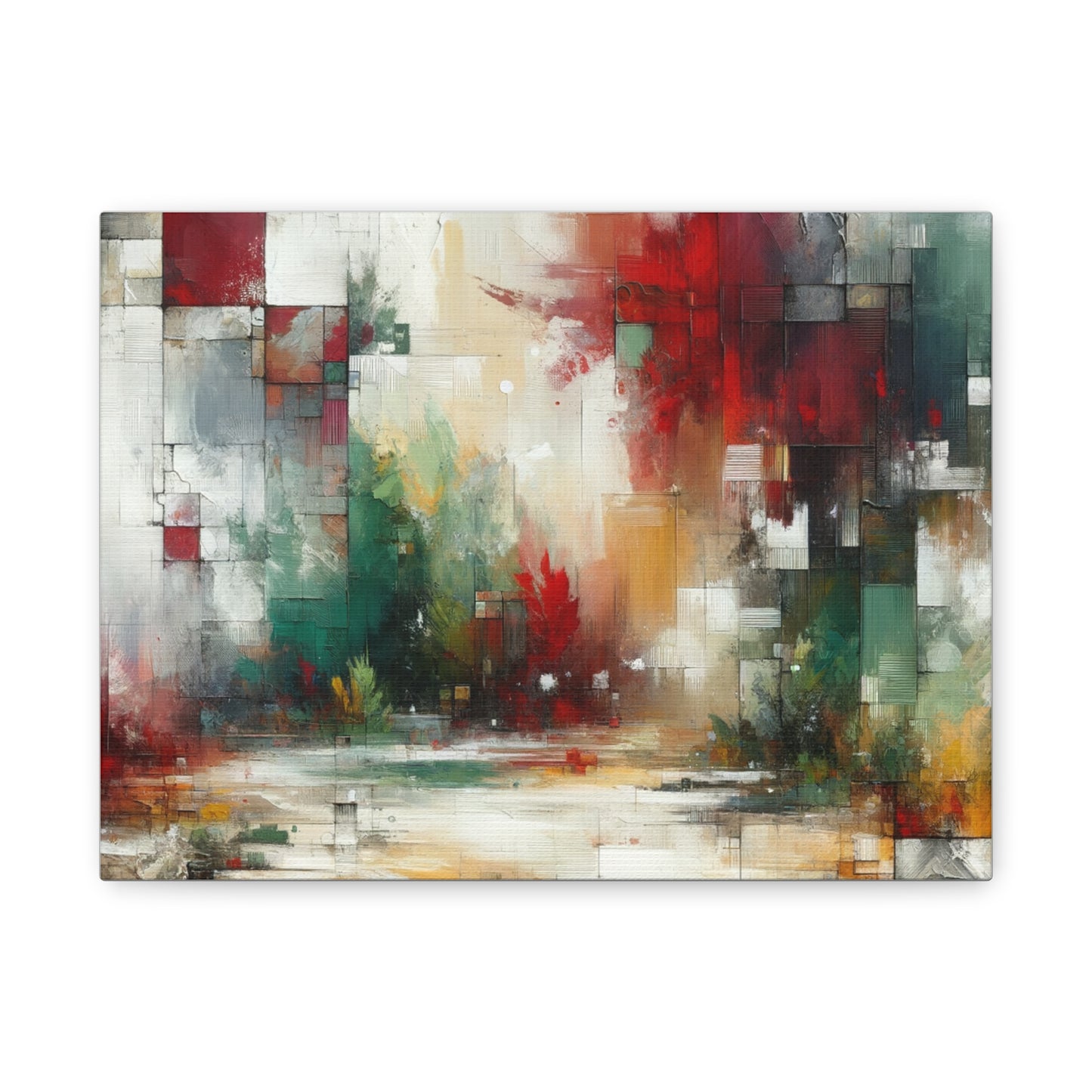 Abstract Geometric Landscape - Matte Canvas, Stretched, 1.25"