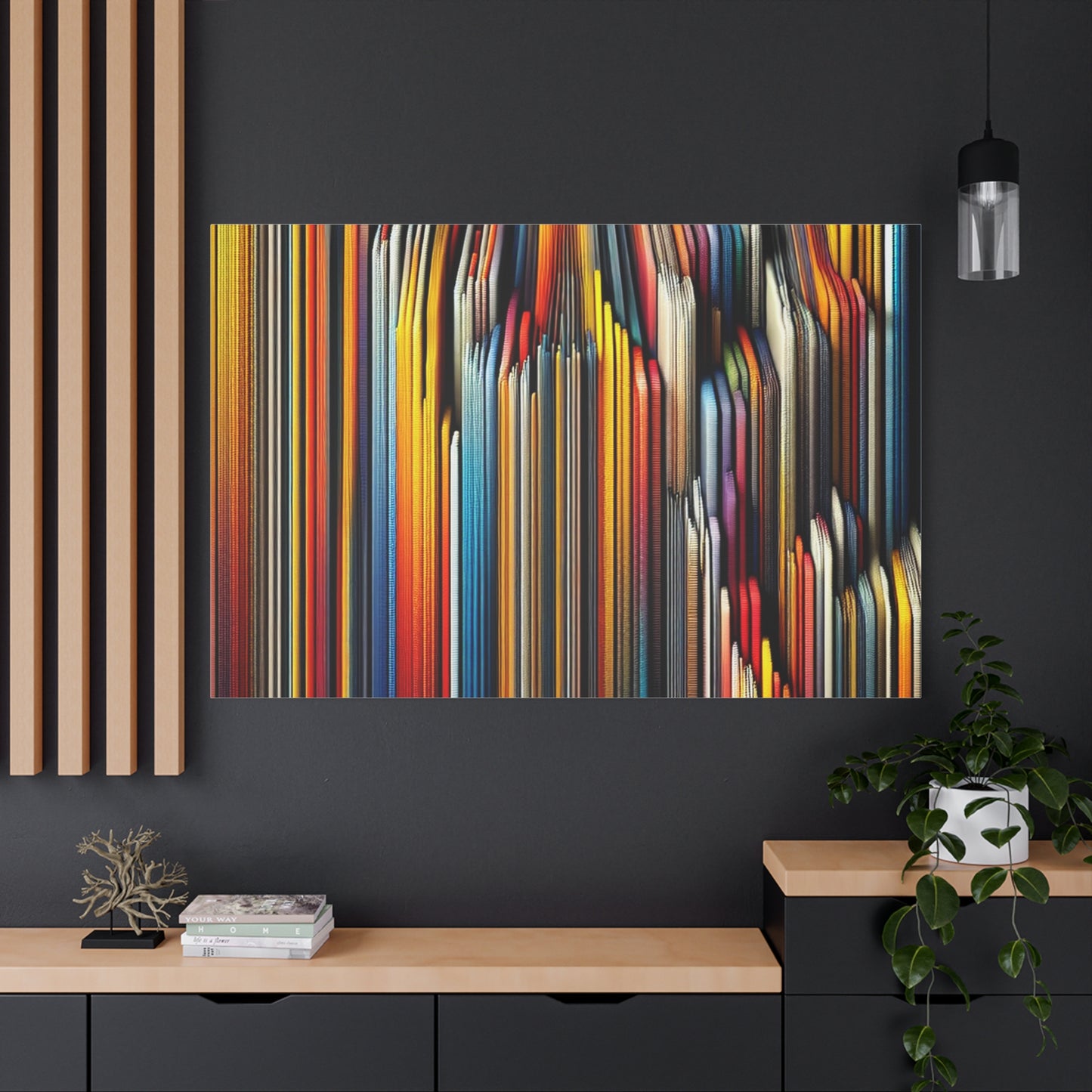 Vibrant Abstract Lines - Matte Canvas, Stretched, 1.25"