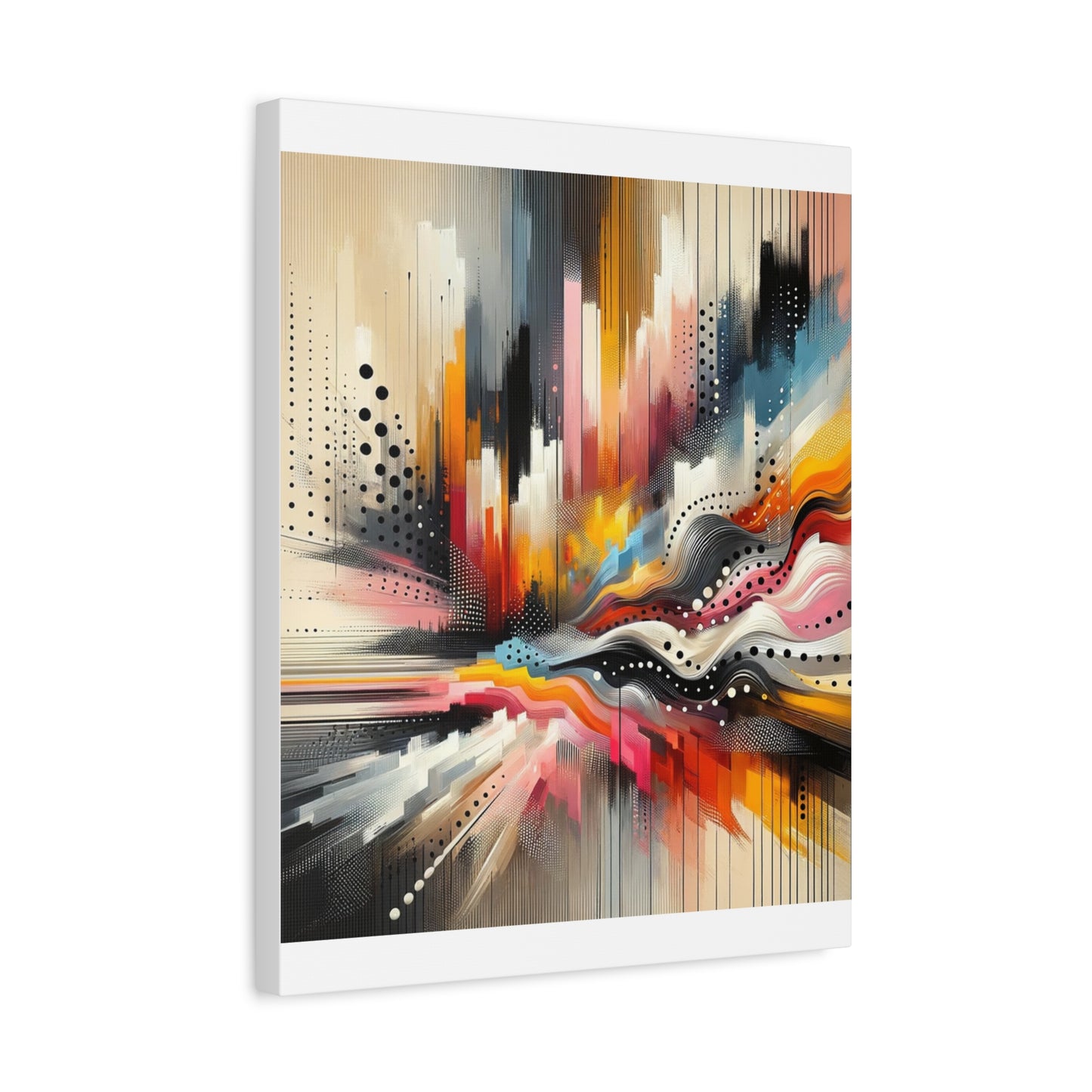 Abstract Color Symphony - Matte Canvas, Stretched, 1.25"