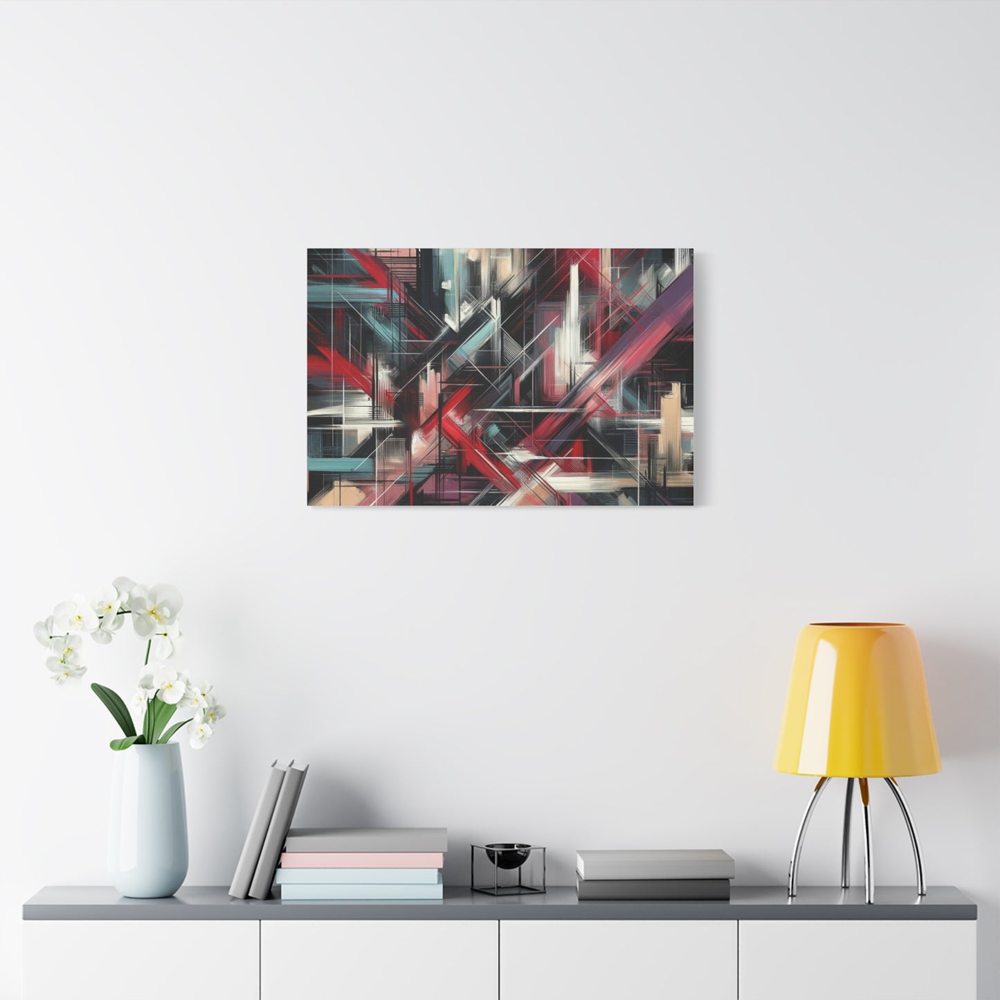 Abstract Geometric Matte Canvas, Stretched, 1.25"