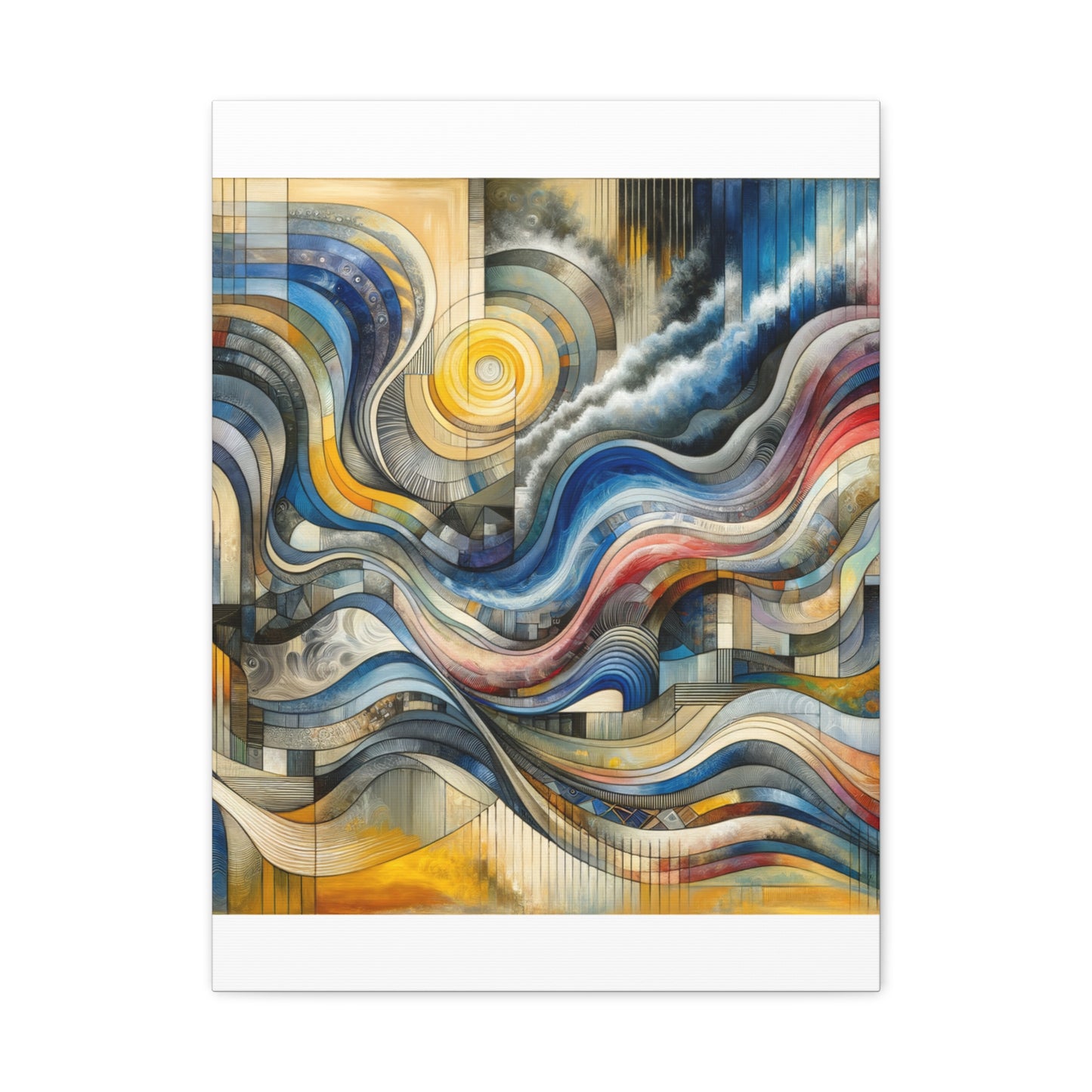 Abstract Waves - Matte Canvas, Stretched, 1.25"