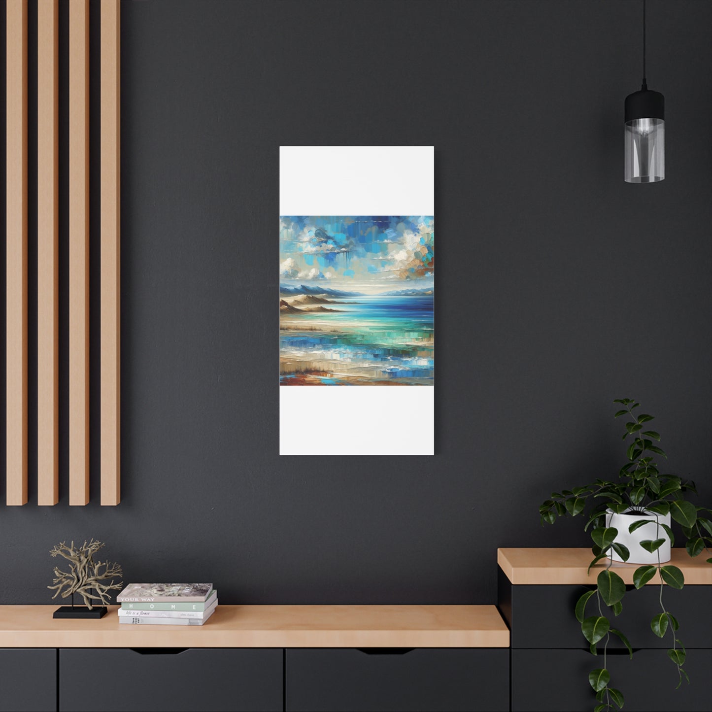 Matte Canvas, Stretched, 1.25" - Abstract Seaside Enchantment