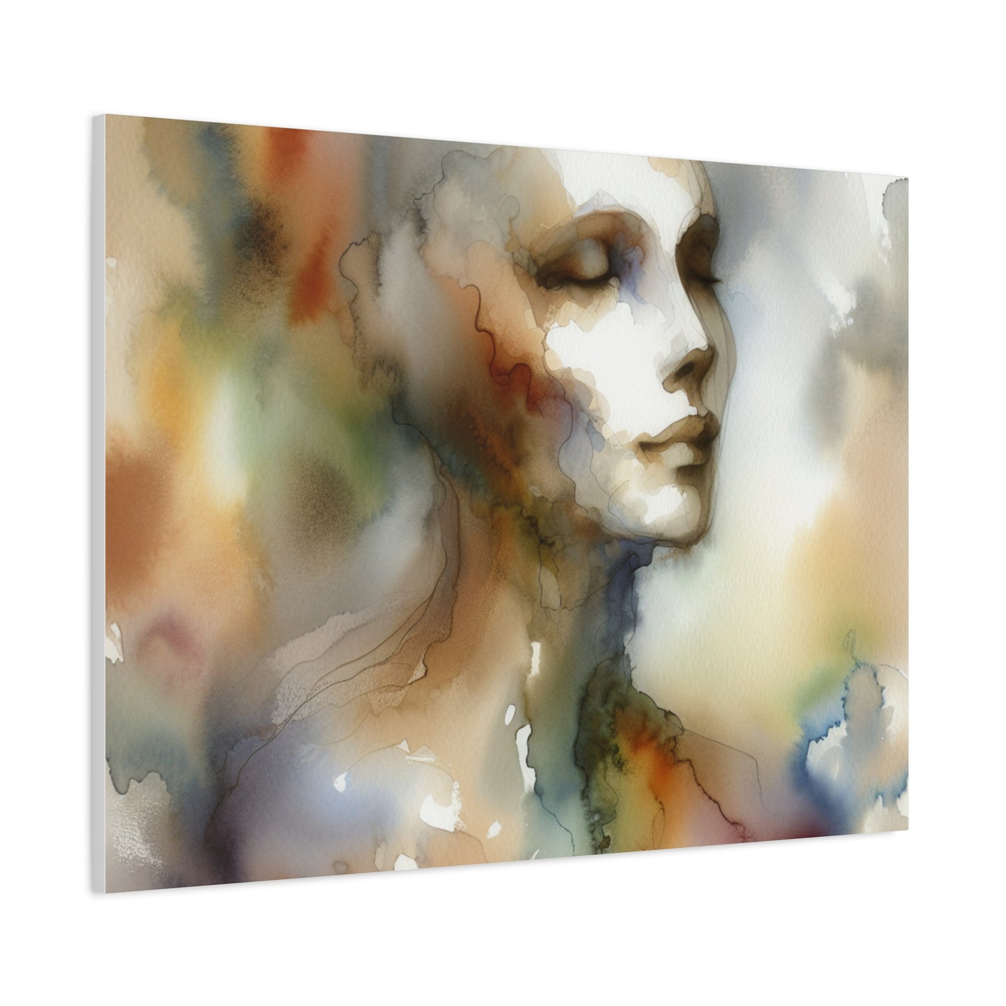 Dreamy Watercolor Portrait - Matte Canvas, Stretched, 1.25"