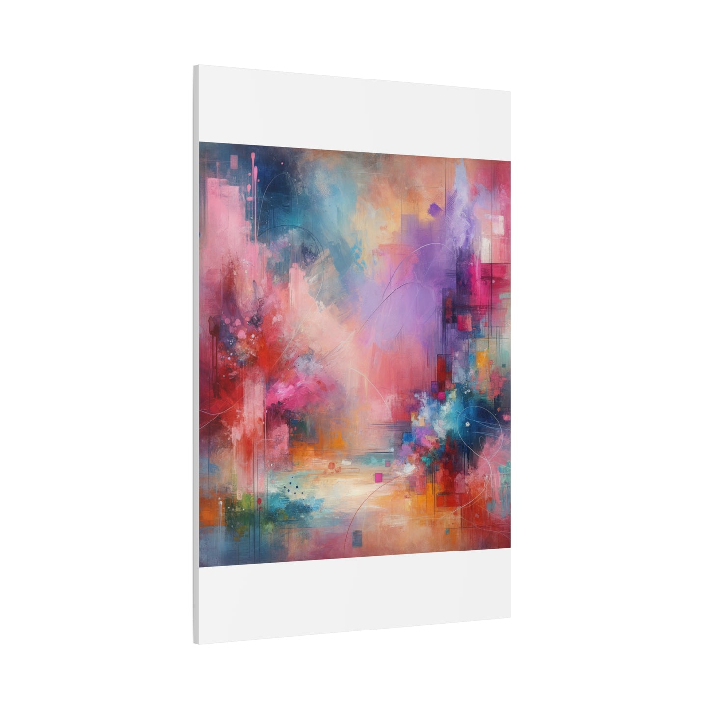 Abstract Color Symphony - Matte Canvas, Stretched, 1.25"