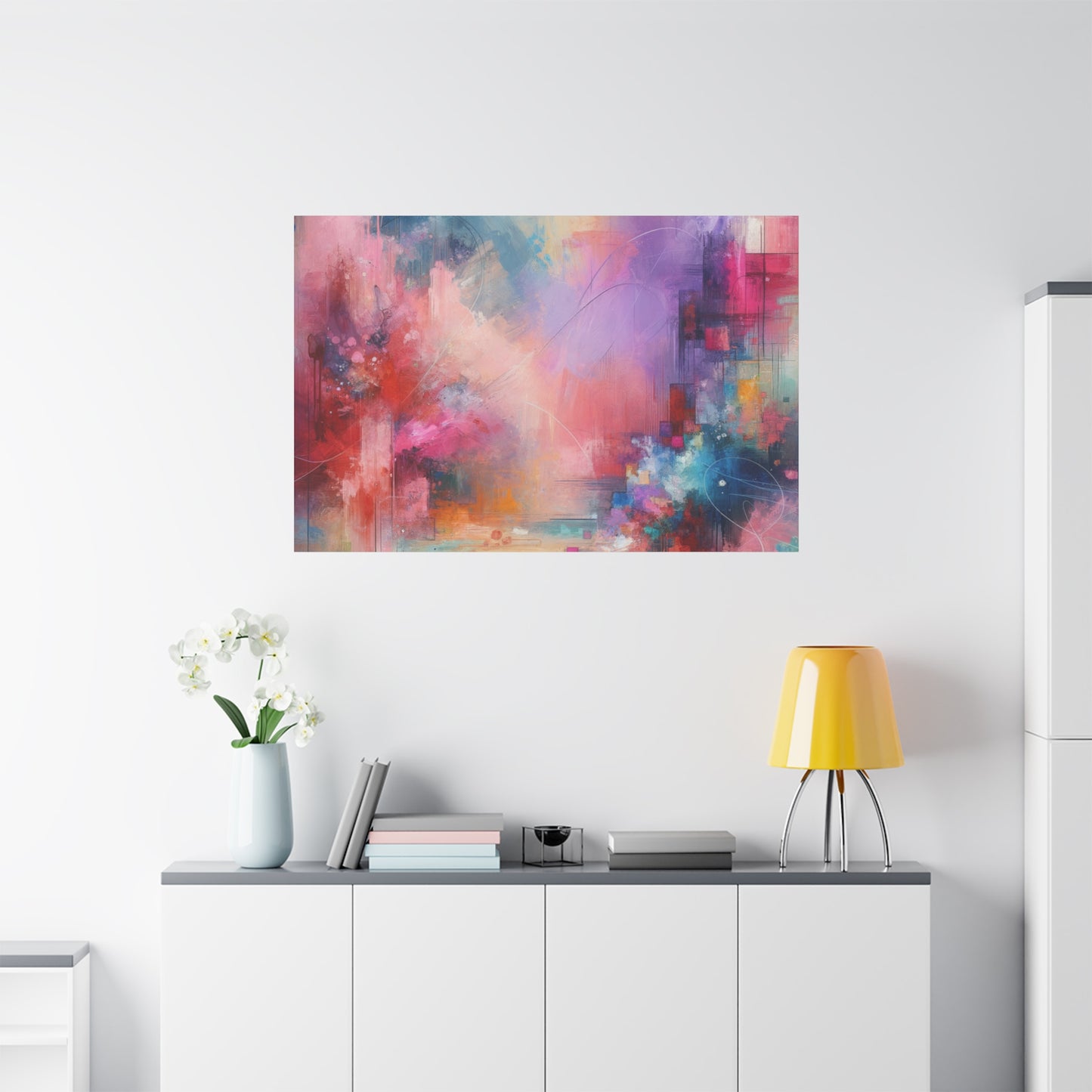 Abstract Color Symphony - Matte Canvas, Stretched, 1.25"