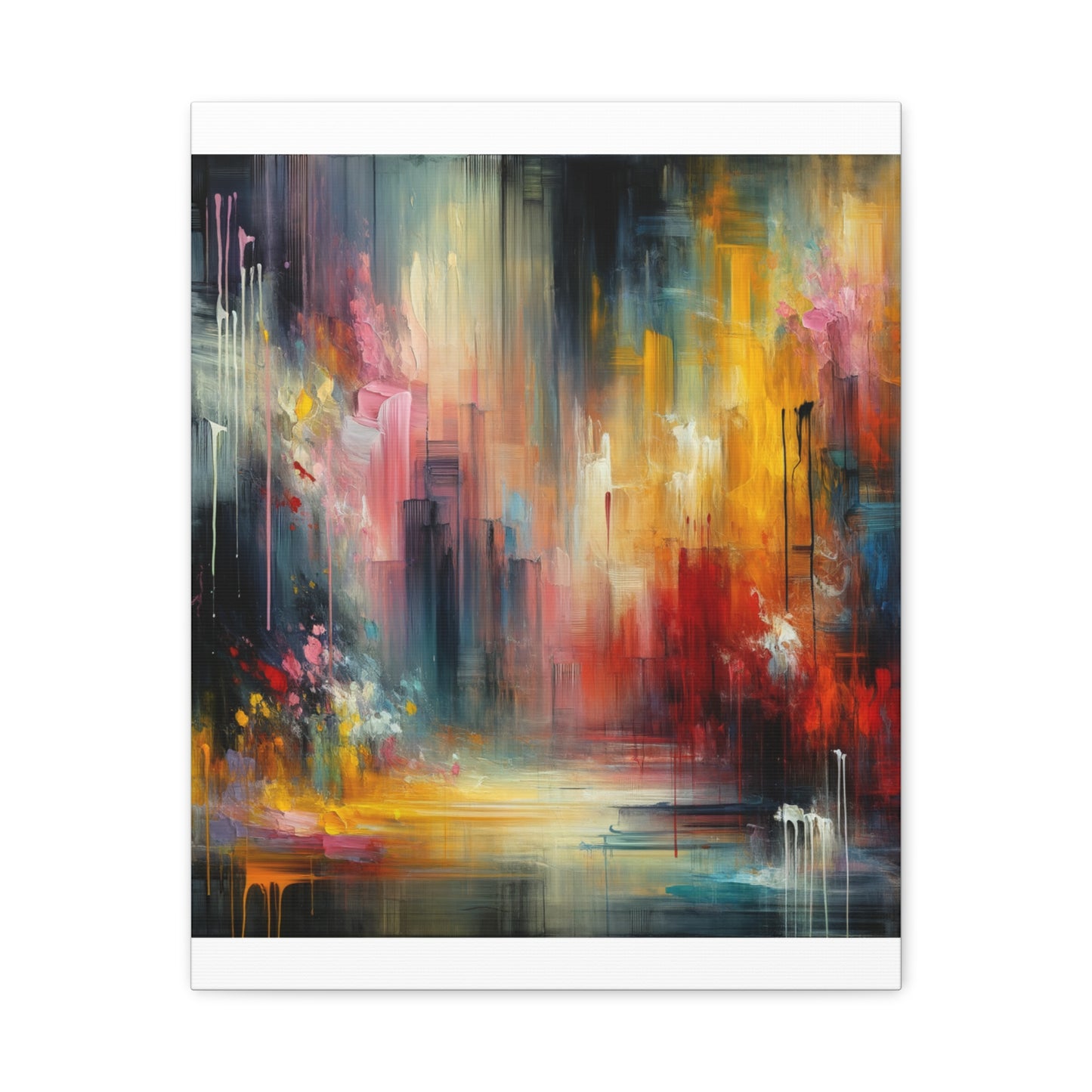 Abstract Brushstrokes - Matte Canvas, Stretched, 1.25"