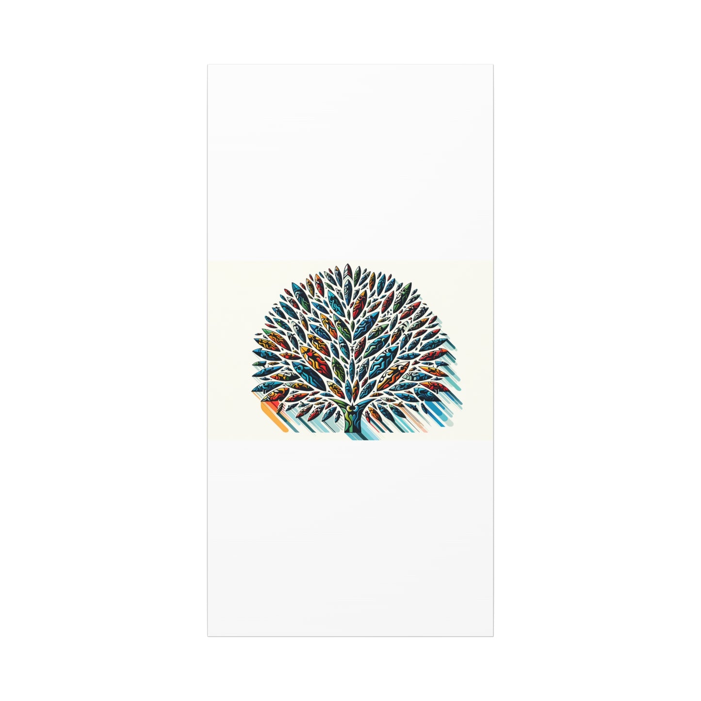 Colorful Leaf Tree - Matte Canvas, Stretched, 1.25"