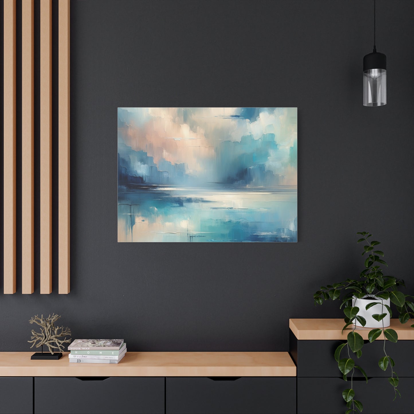 Abstract Sky Reflection - Matte Canvas, Stretched, 1.25"