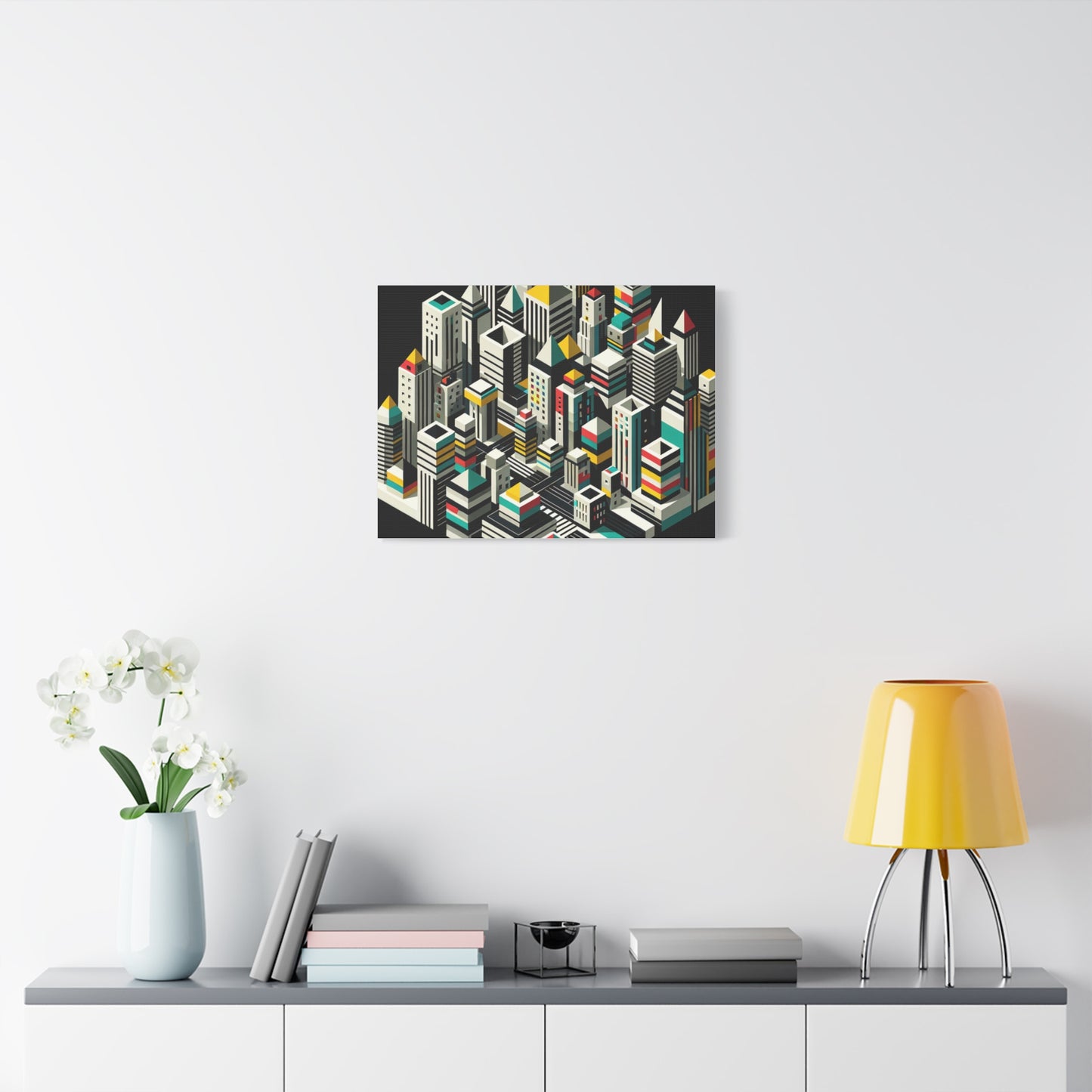 Cityscape Abstraction - Matte Canvas, Stretched, 1.25"