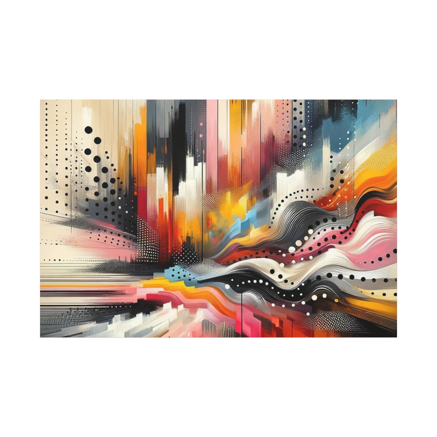 Abstract Color Symphony - Matte Canvas, Stretched, 1.25"