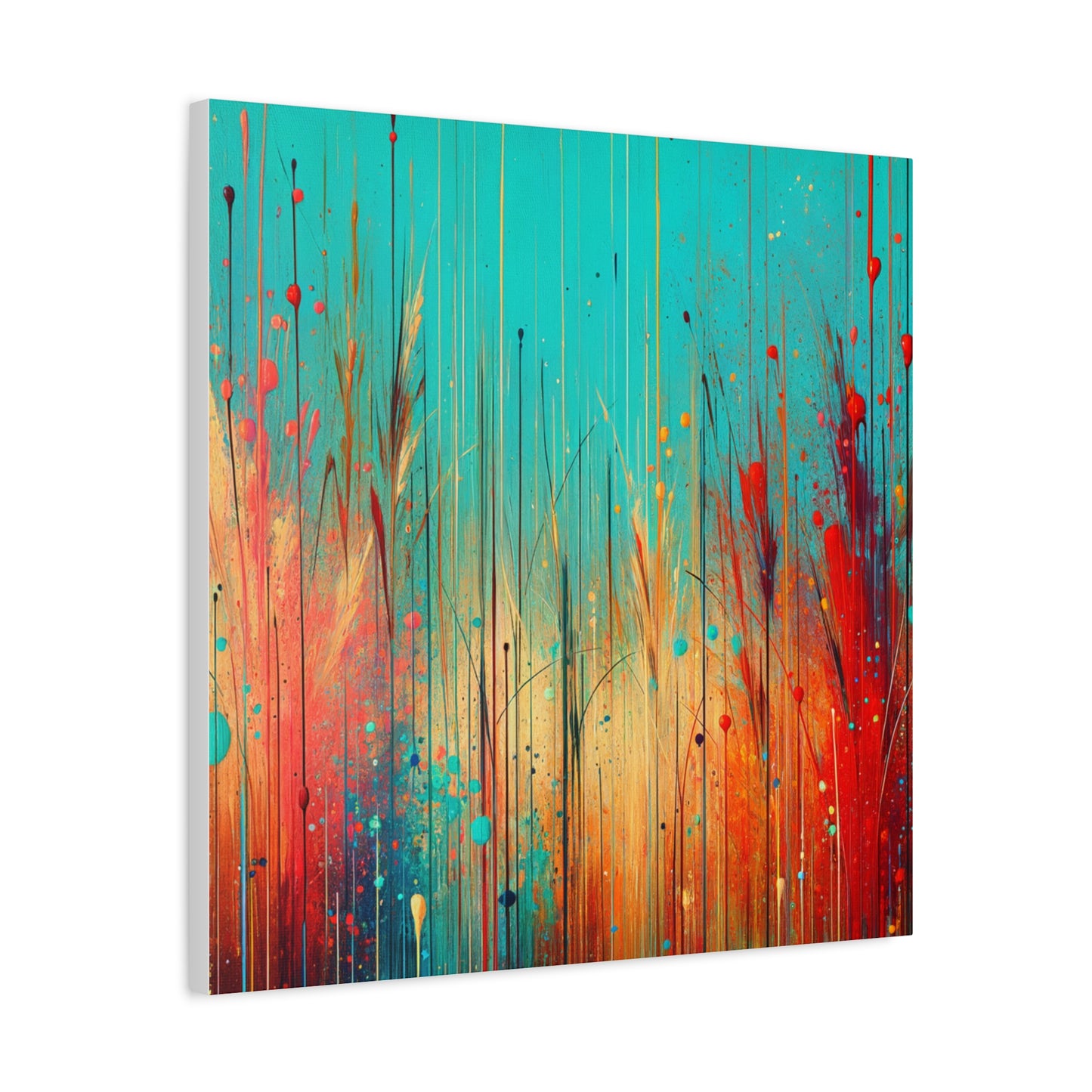 Vibrant Abstract Landscape - Matte Canvas, Stretched, 1.25"