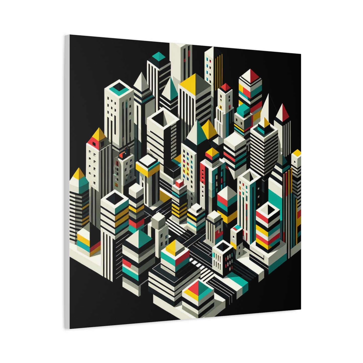 Cityscape Abstraction - Matte Canvas, Stretched, 1.25"