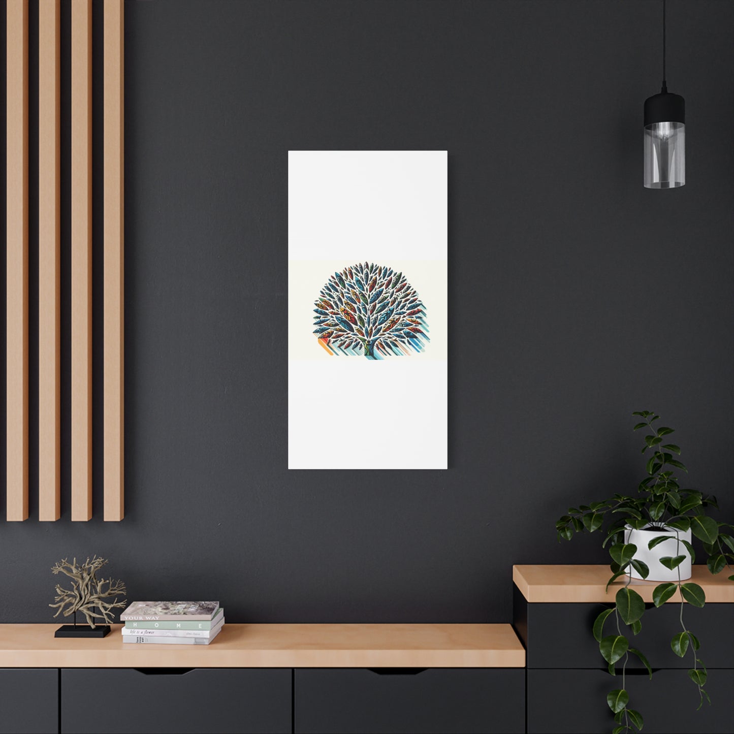 Colorful Leaf Tree - Matte Canvas, Stretched, 1.25"