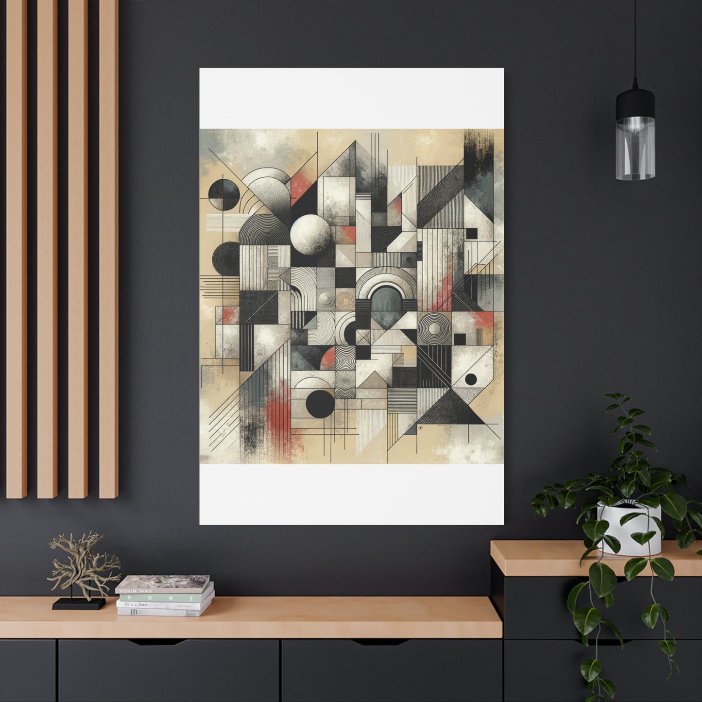 Abstract Geometry Matte Canvas, Stretched, 1.25"