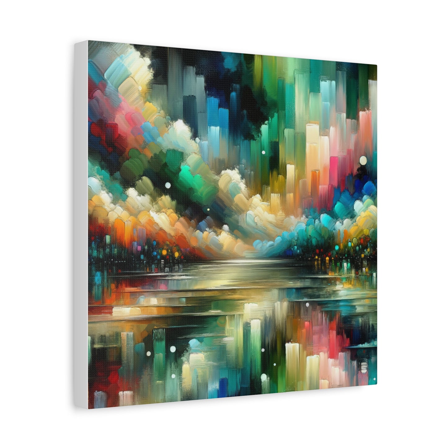 Colorful Abstract Skyline - Matte Canvas, Stretched, 1.25"