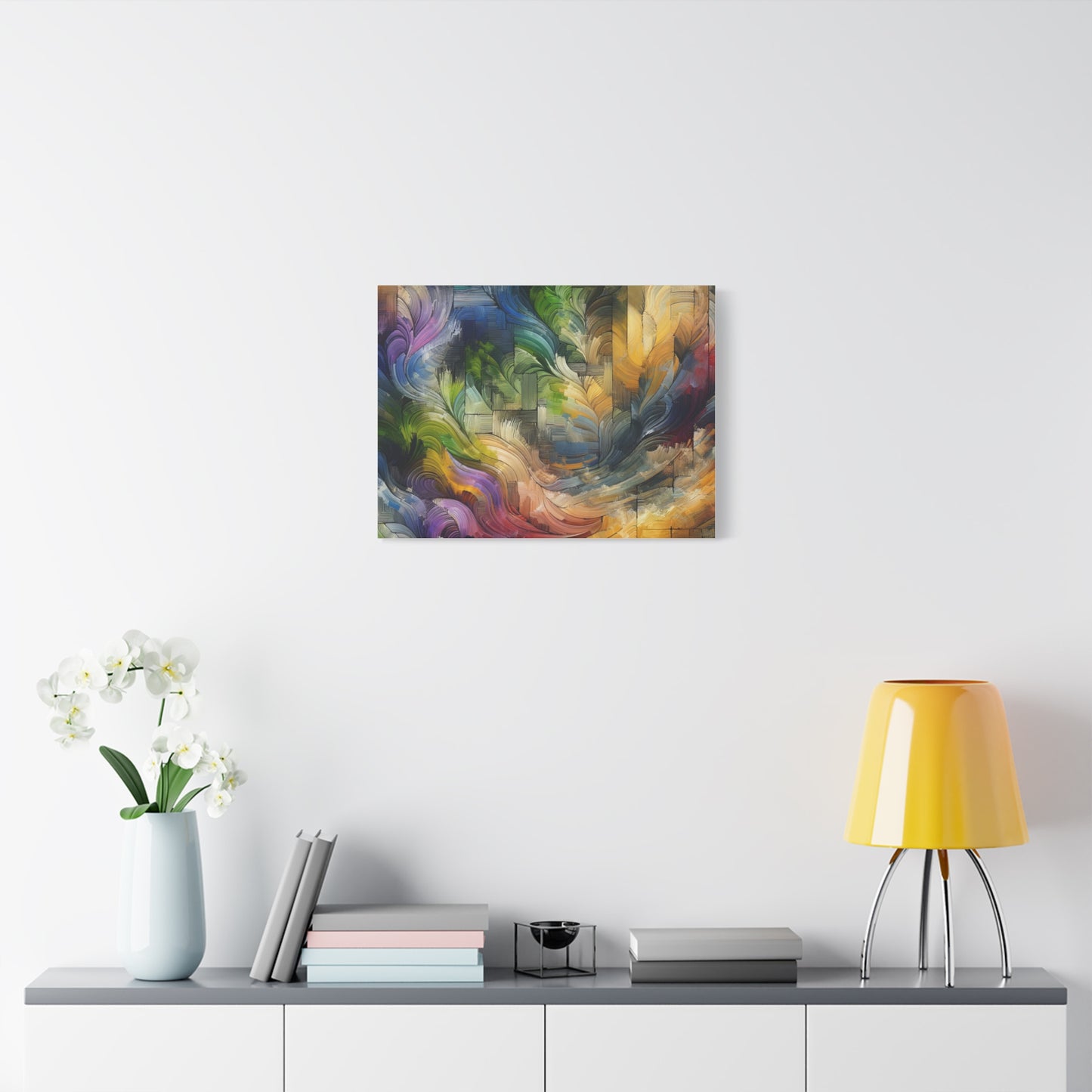 Colorful Abstract Swirls - Matte Canvas, Stretched, 1.25"