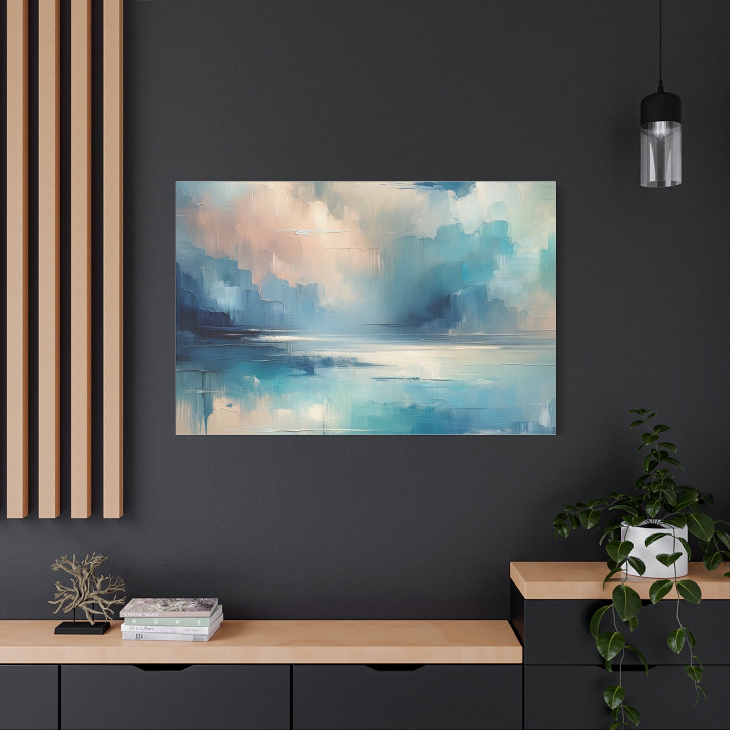 Abstract Sky Reflection - Matte Canvas, Stretched, 1.25"