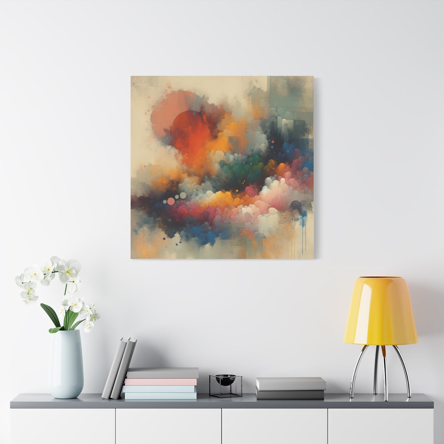 Colorful Abstract Clouds - Matte Canvas, Stretched, 1.25"